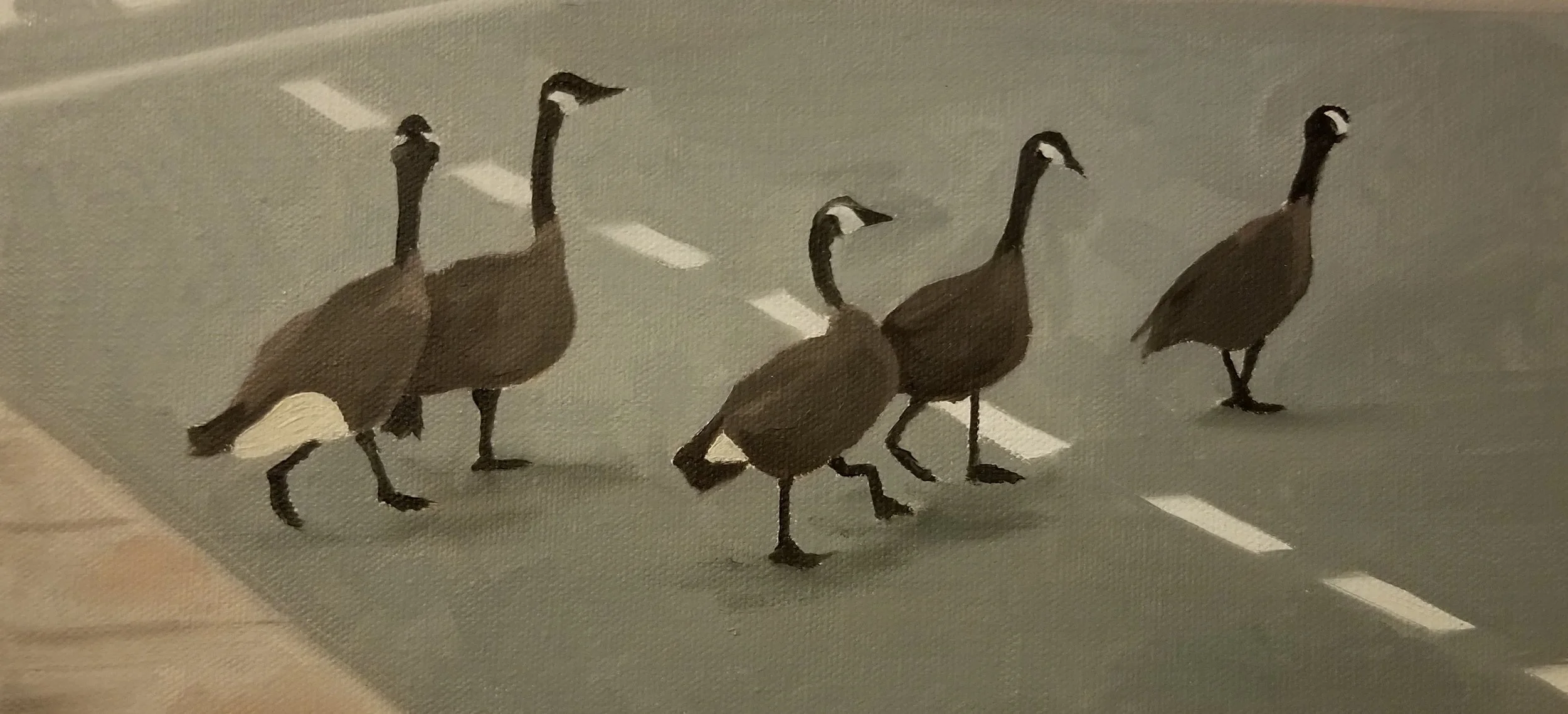 Geese crossing - oil, 2011.jpg