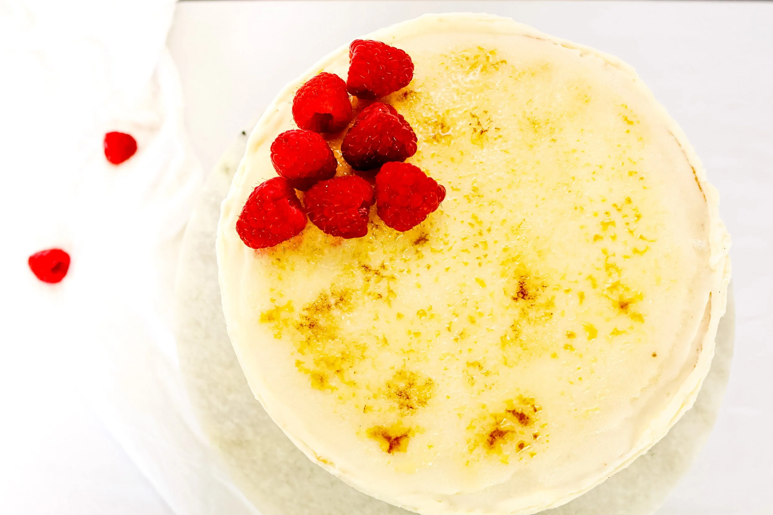 Buttery Crème Brûlée Custard Cake