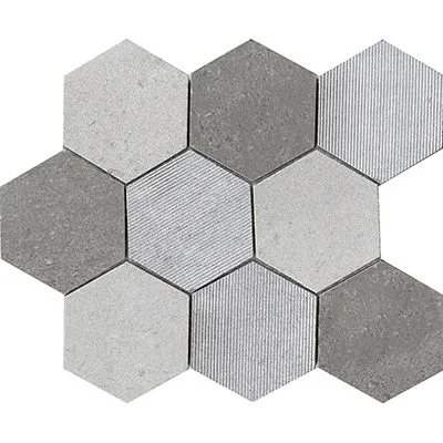 World Hexagon Gray - Primary Bath Shower Floor Option