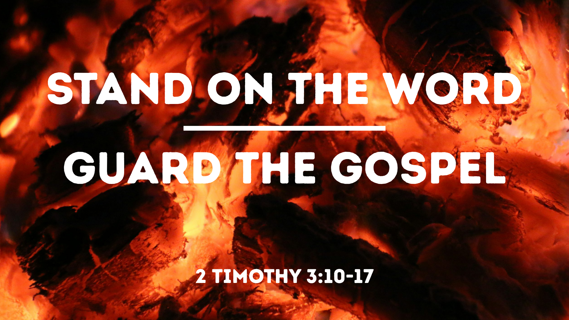 Guard the Gospel | Stand on the Word | 2 Timothy 3:10-17