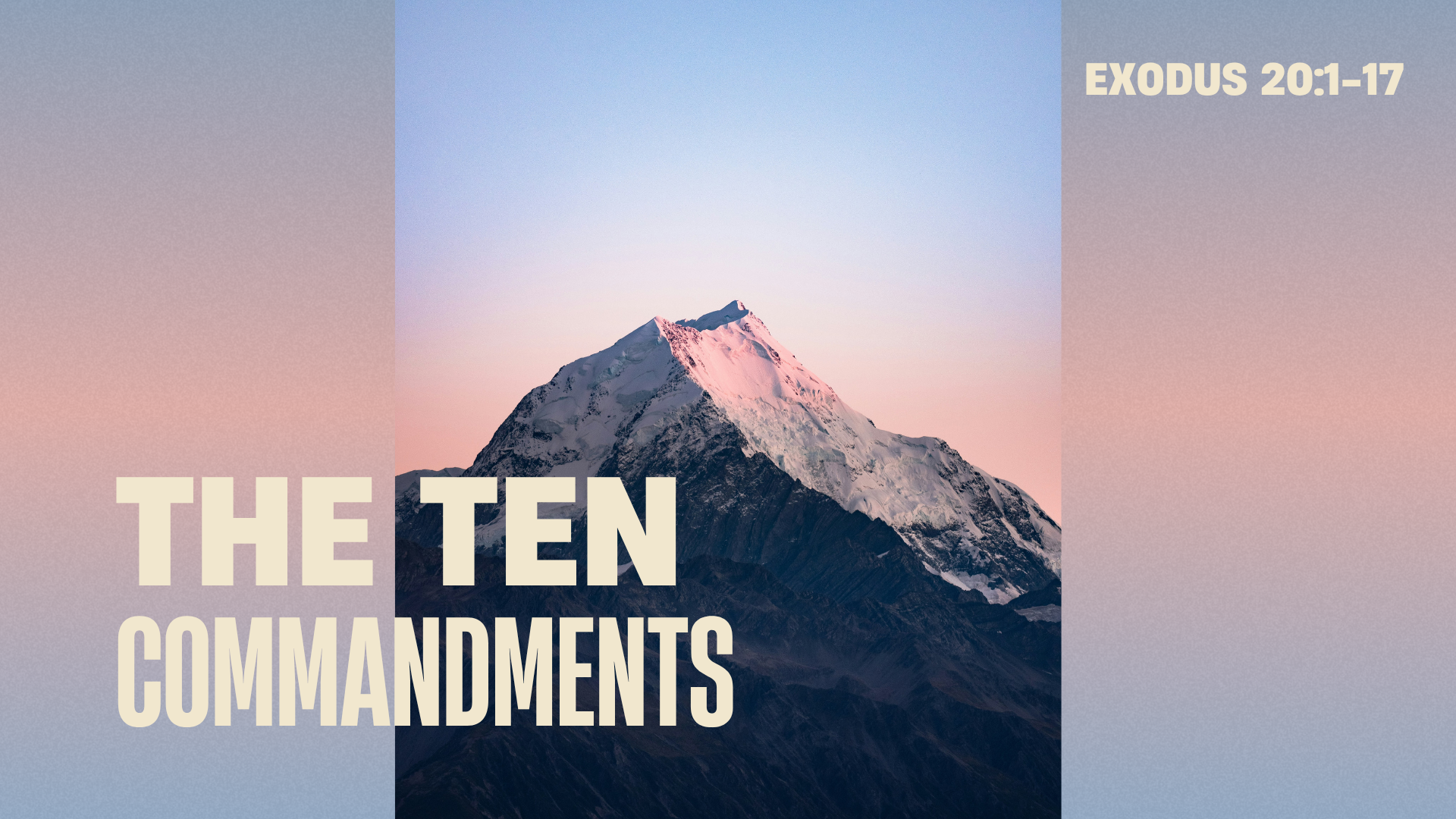 The 10 Commandments | Command 1 | Exodus 20:1-17