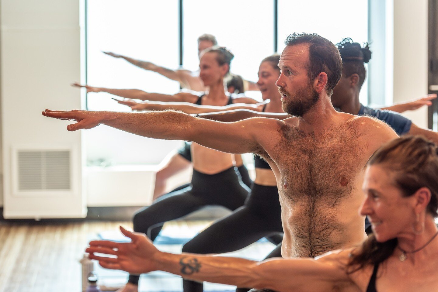 podHOT⁠
Ideal for: All Yogis⁠
⁠
podHOT utilizes a set sequence of postures practiced in a room set to 105 degrees and 60% humidity. The class is designed to build strength, create balance and flexibility in the body, and produce a detoxifying sweat. 