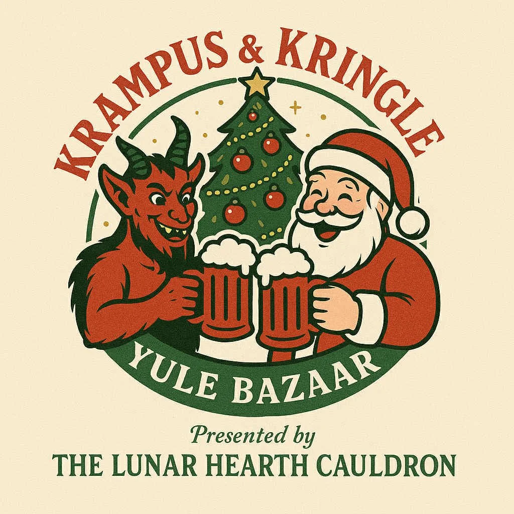 Krampus and Kringle Attending THE MARKET