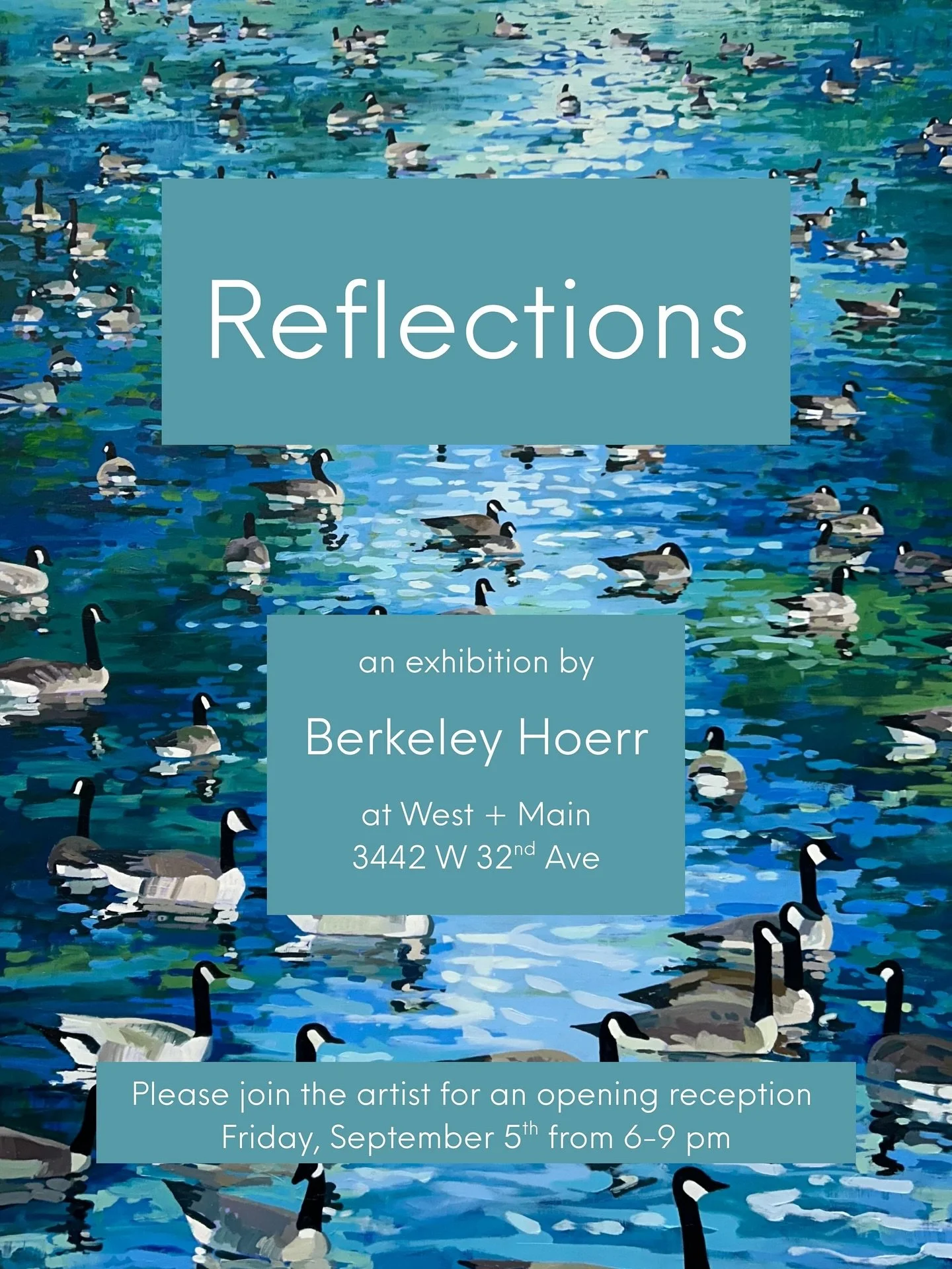 Please join me Friday, September 5th from 6-9 to celebrate the opening of my show at West + Main, 3442 W 32nd Ave, Denver, CO!