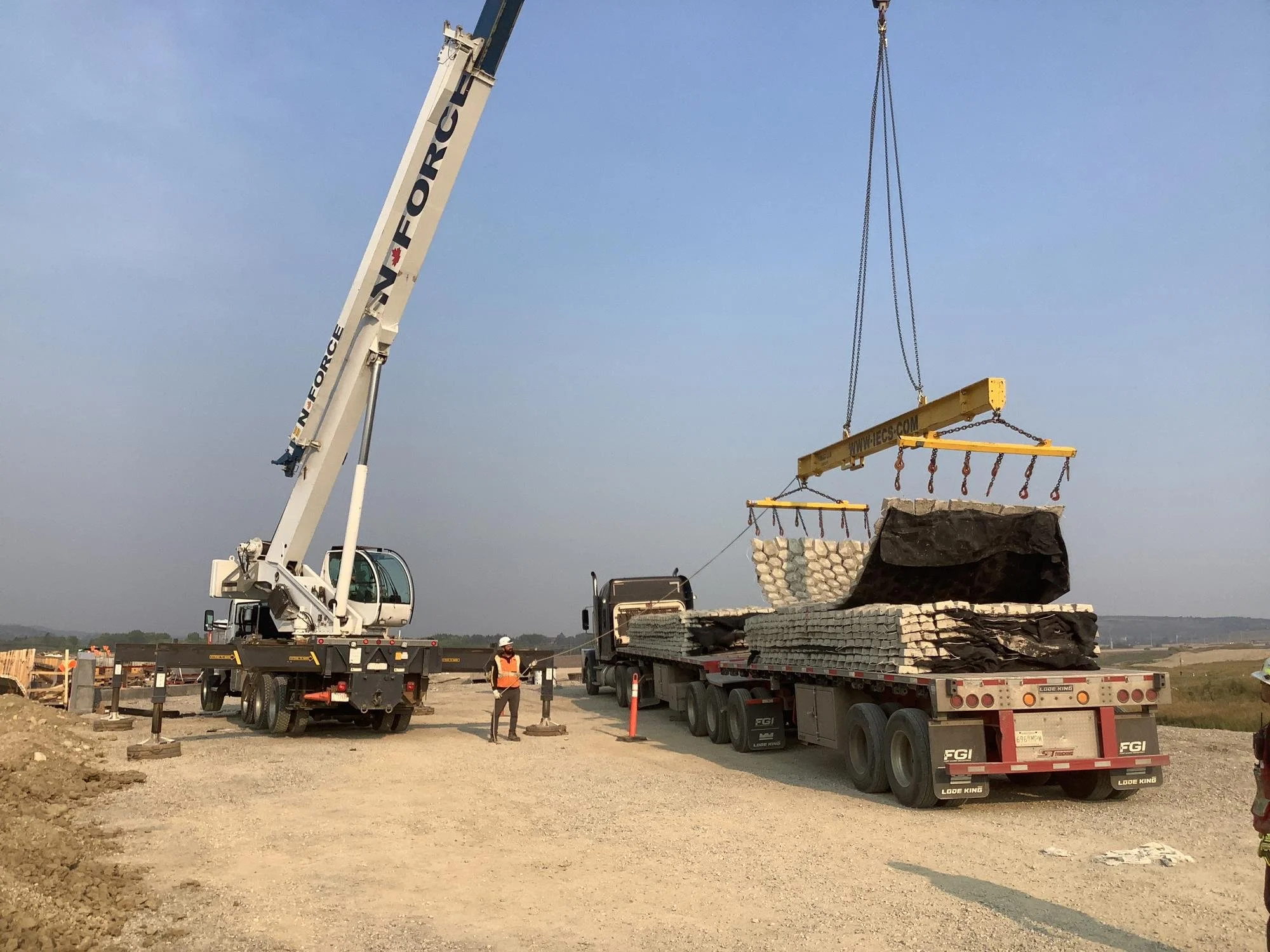 Calgary Ring Cable concrete