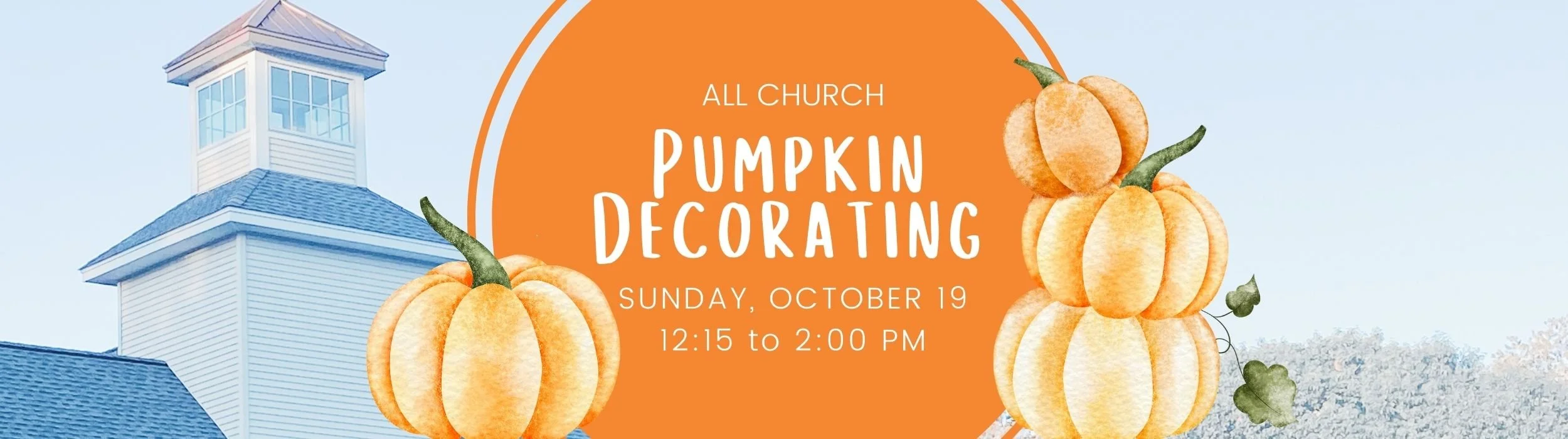 All Church Pumpkin Decorating