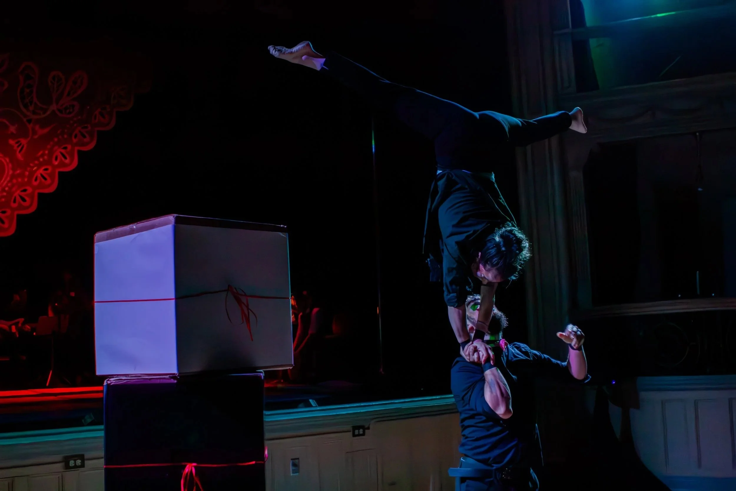 Standing Hand to Hand with Tim and Sophy