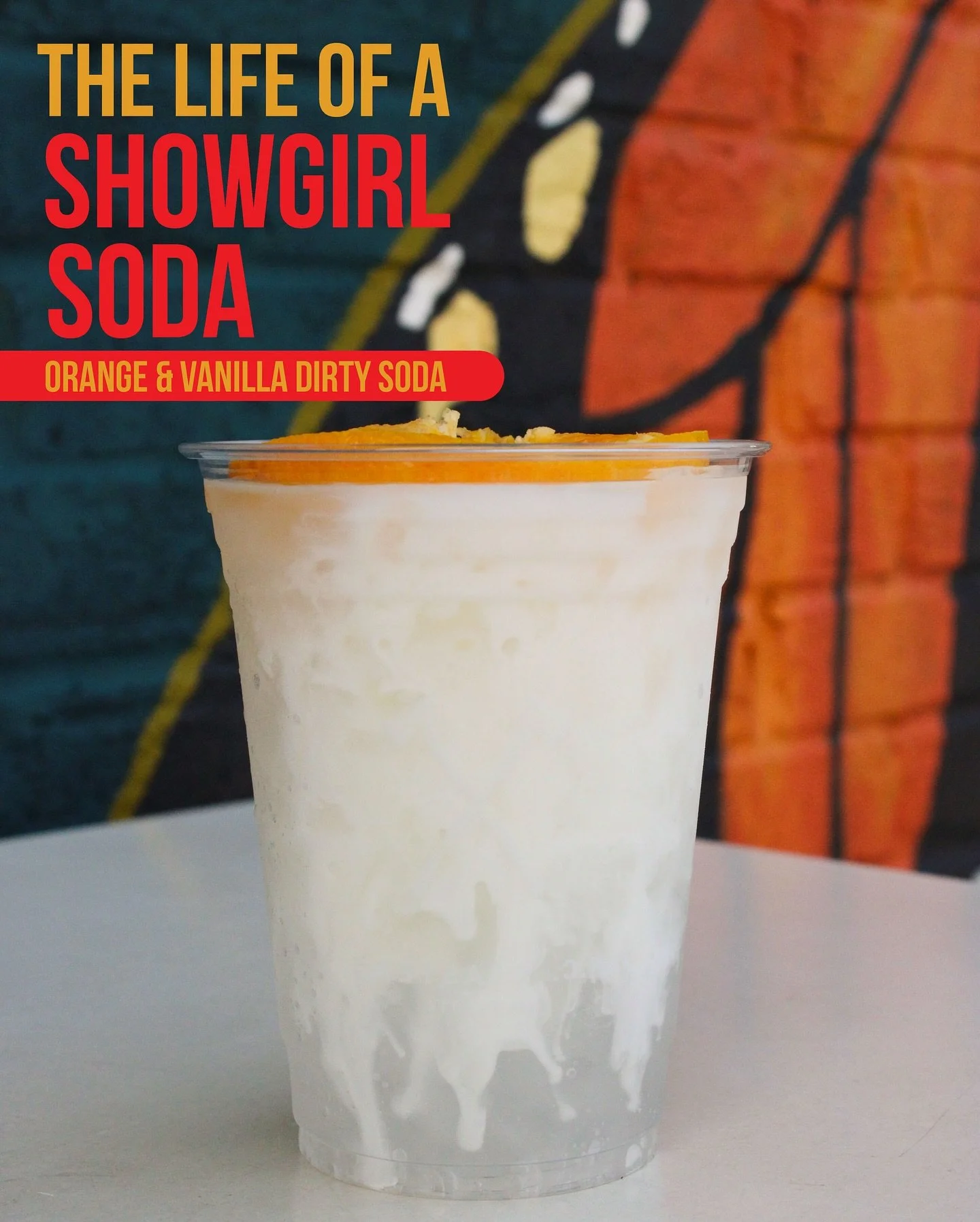🎶 NEW RELEASE: Showgirl Soda 🍊✨

To celebrate the release of Taylor Swift&rsquo;s new album, ✨Life of a Showgirl✨, we&rsquo;re introducing something special &ndash; Showgirl Soda! 

✨ For a limited time (October 2nd-6th), enjoy this dreamy Italian 