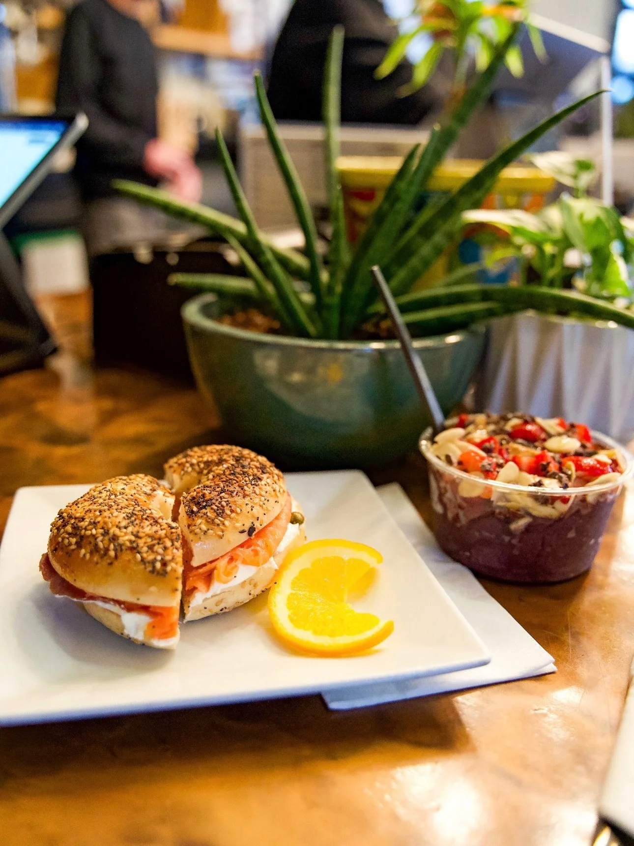 🥪 Good coffee, warm bread, and sandwiches that make you want to stay a little longer. ☕️

🧀 The Brie-L.T.
Hickory smoked bacon, melty brie, tomato, spinach, and mayo on toasted sourdough&mdash;savory, comforting, and just a little indulgent.

🐟 Sm