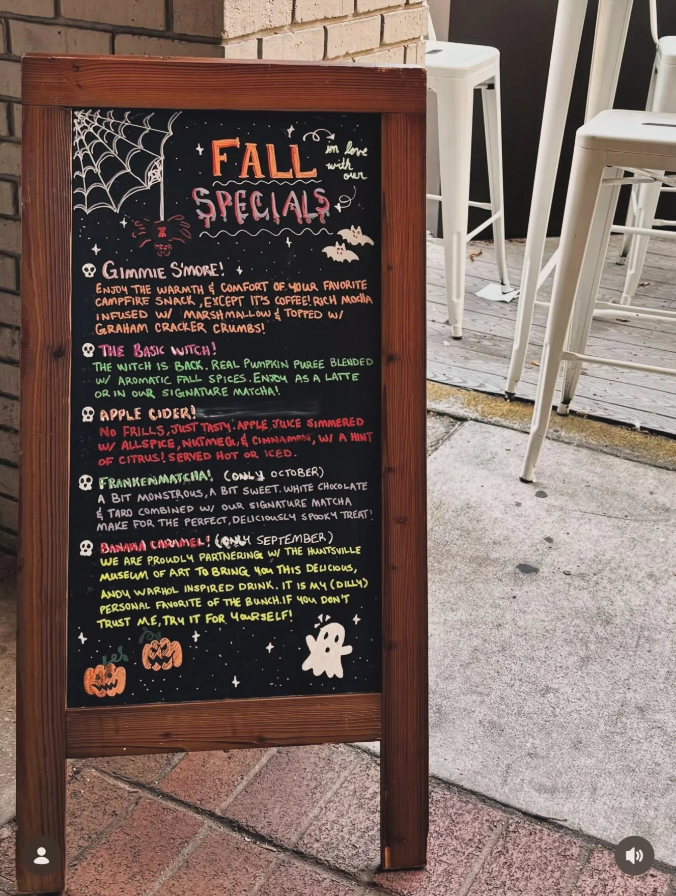 Happy first day of fall! 🍂☕

The crisp air is officially here, and there is no better way to celebrate than with a warm cup in hand. Come grab one of our cozy fall seasonal beverages and enjoy the weather out on the patio.

Whether you are catching 