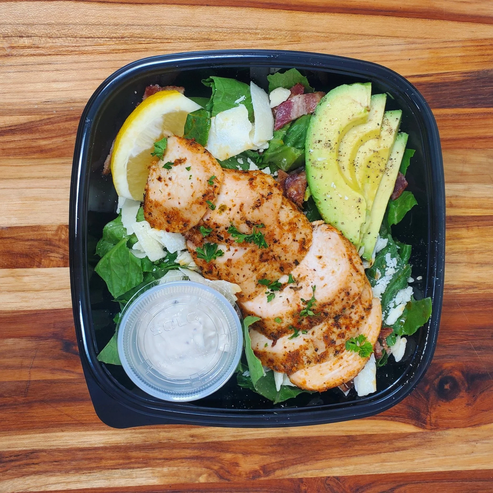 Blackened Chicken Caesar Salad Bowl