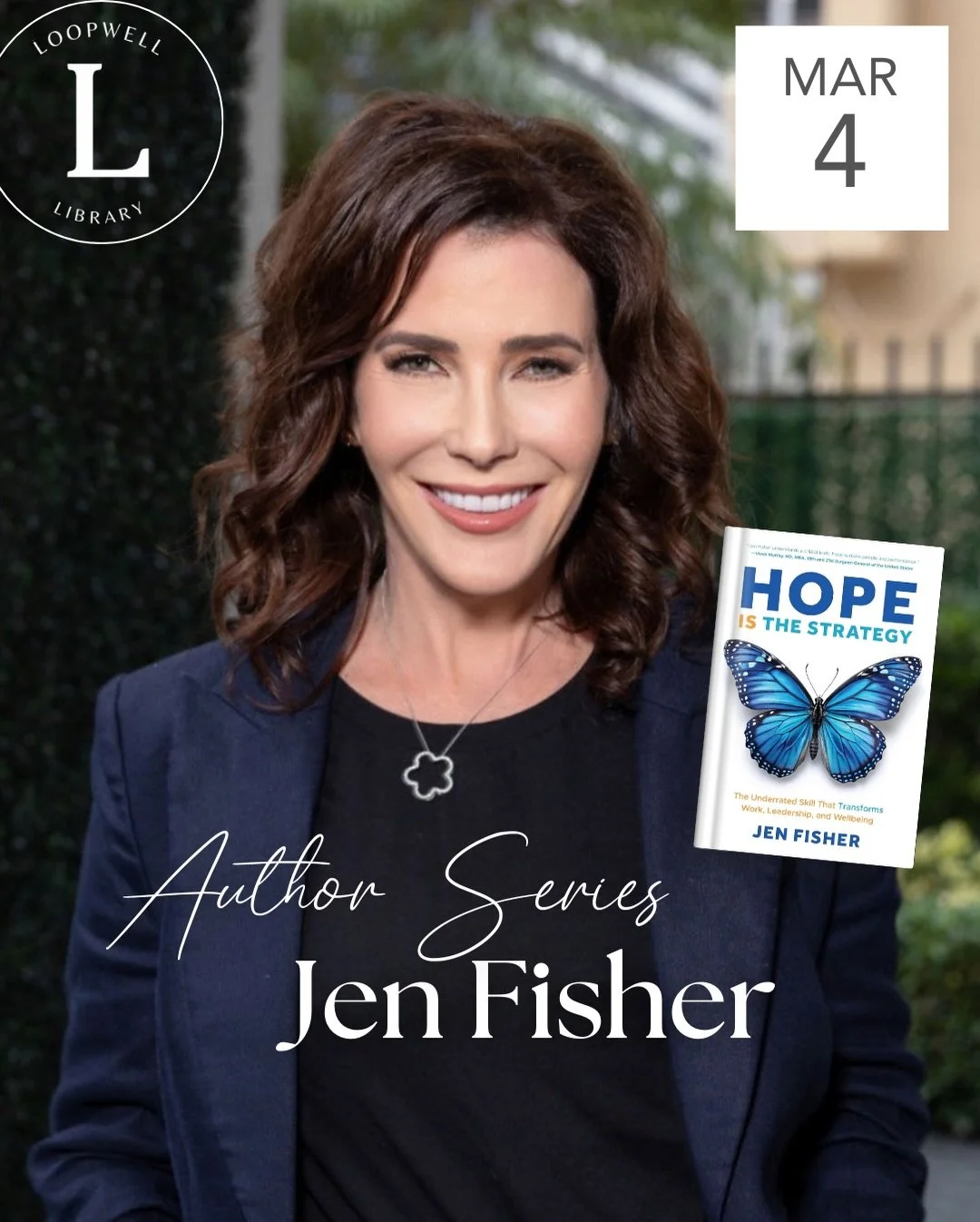 Join us for an intimate evening of leadership, reflection, and honest conversation.

Loopwell is thrilled to welcome @jenfish23 for a special gathering celebrating her powerful new book,&nbsp;Hope is the Strategy. Moderated by Loopwell founder @deb.l