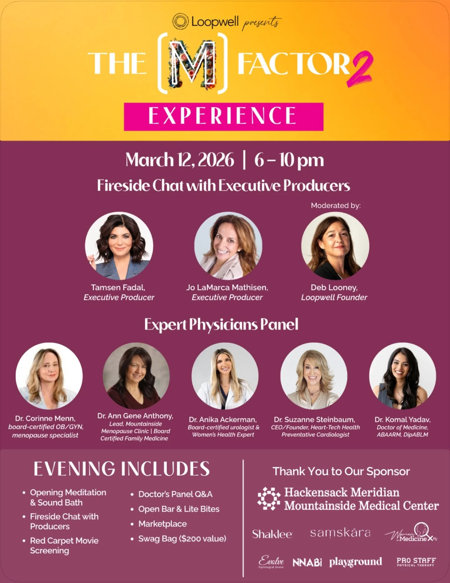 The count down is on for New Jersey! 

The conversation around perimenopause and menopause is growing and it&rsquo;s coming right here to Montclair!

Join us for&nbsp;The [M] Factor 2: Before the Pause | Perimenopause, a special New Jersey red carpet