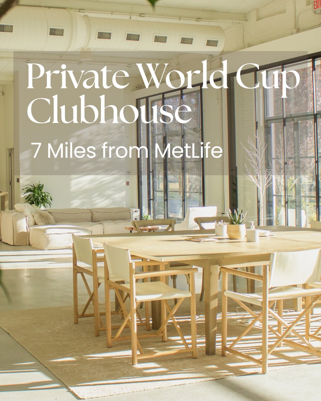 Welcome to your premium escape from the chaos.

This summer, the World Cup is bringing an incredible amount of energy, activity, and visitors to the area surrounding MetLife Stadium.
Just minutes from MetLife Stadium and New York City, Loopwell is tr