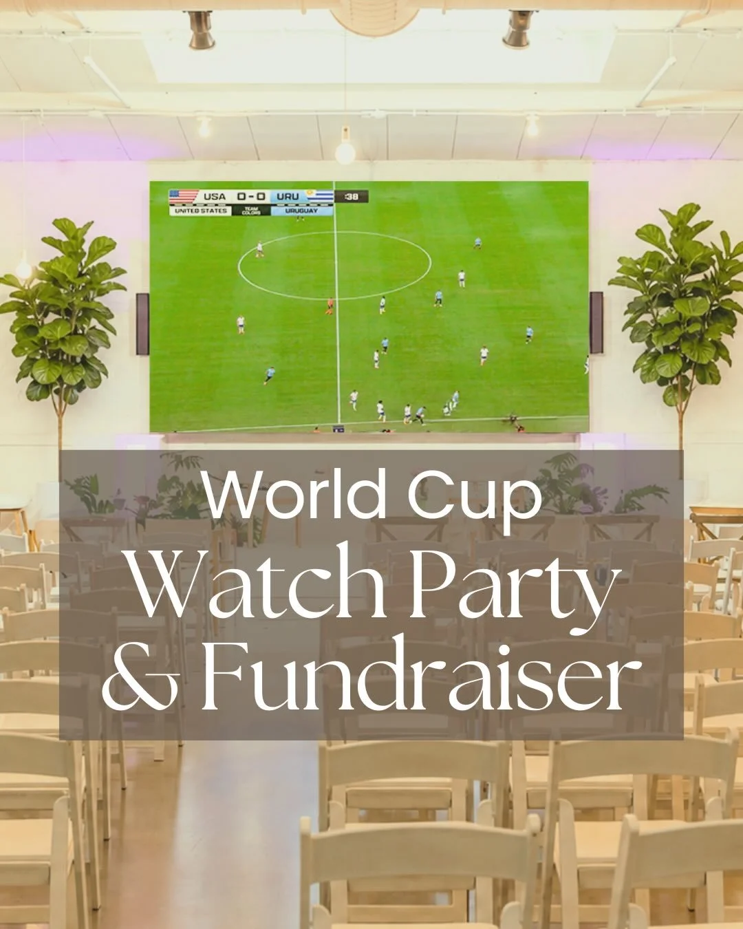 ⚽🇺🇸 USA vs Paraguay &mdash; World Cup Watch Party 
Friday, June 12 | 8:30 PM 
Skip the sports bars and join us at Loopwell for an elevated World Cup experience in our 15,000 sq. ft. indoor-outdoor clubhouse in Montclair. 
✨ Party for a Purpose 100%