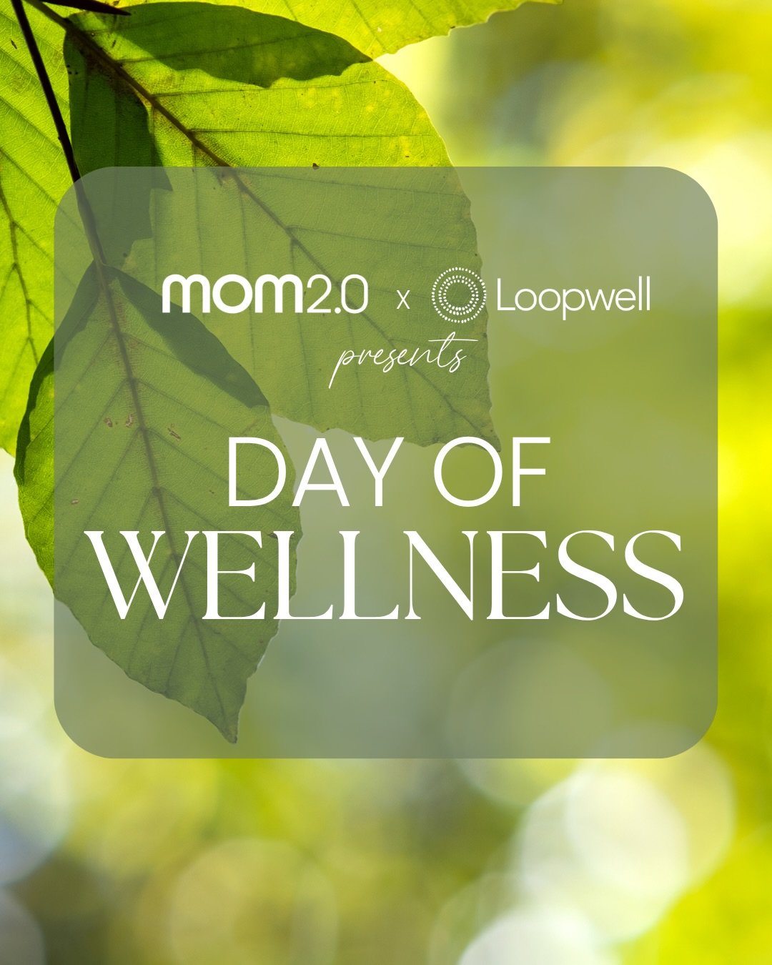 Creators spend so much time pouring into others. This day is designed to pour back into you. 
We&rsquo;re honored to partner with @mom2summit for a one-of-a-kind Day of Wellness at Loopwell, bringing together content creators, industry leaders, welln