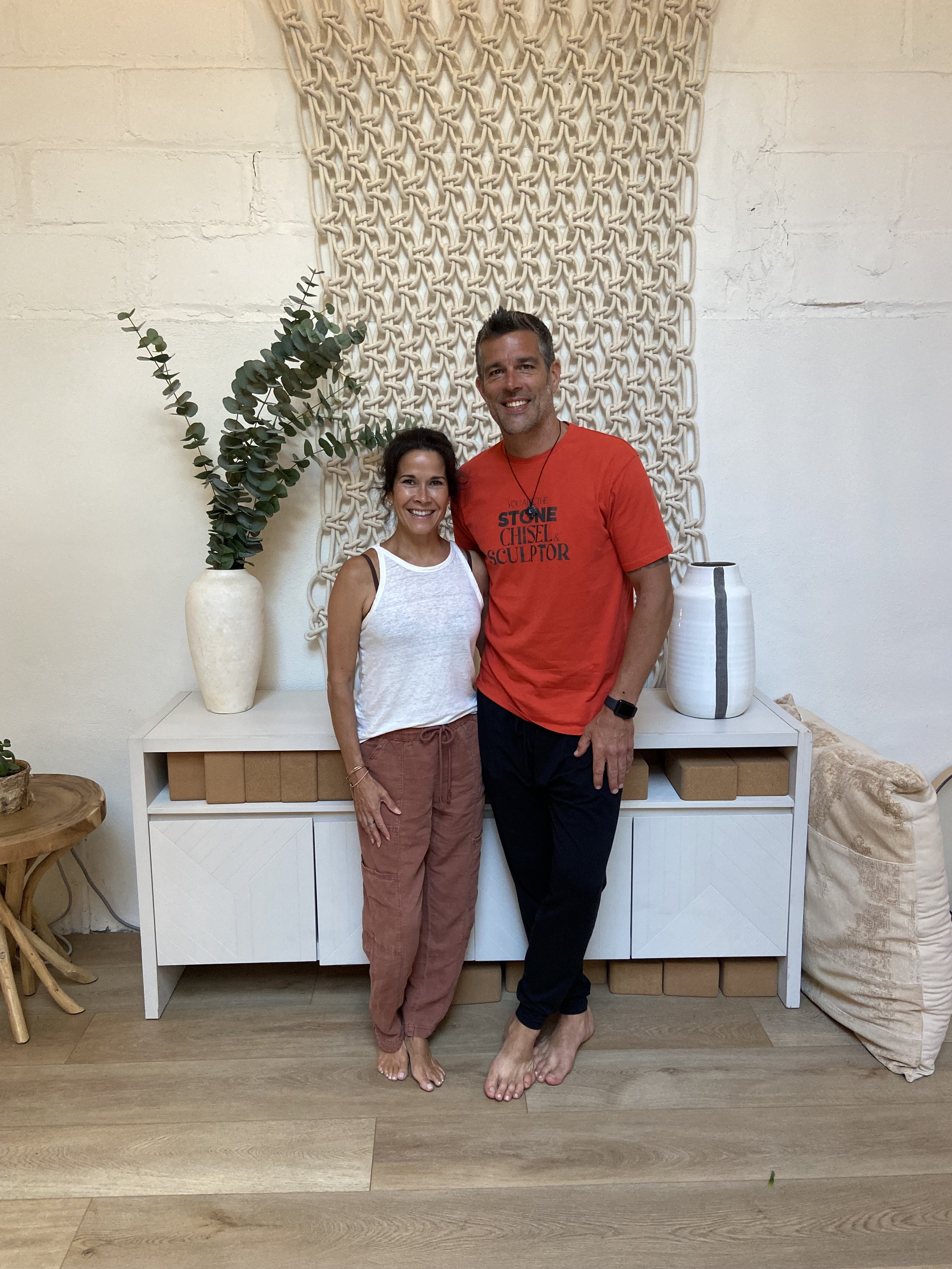 Julie and Billy from Spirit 11ouse leading a breathwork session at Loopwell in Montclair