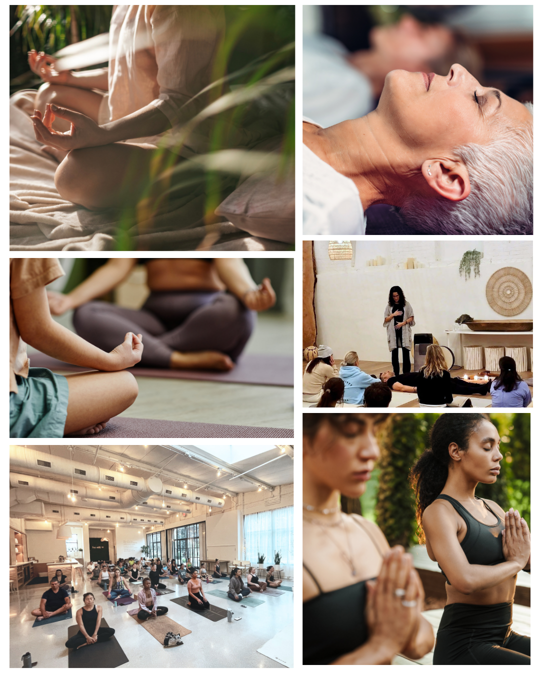 Guided breathwork session in a calming wellness space at Loopwell in Montclair