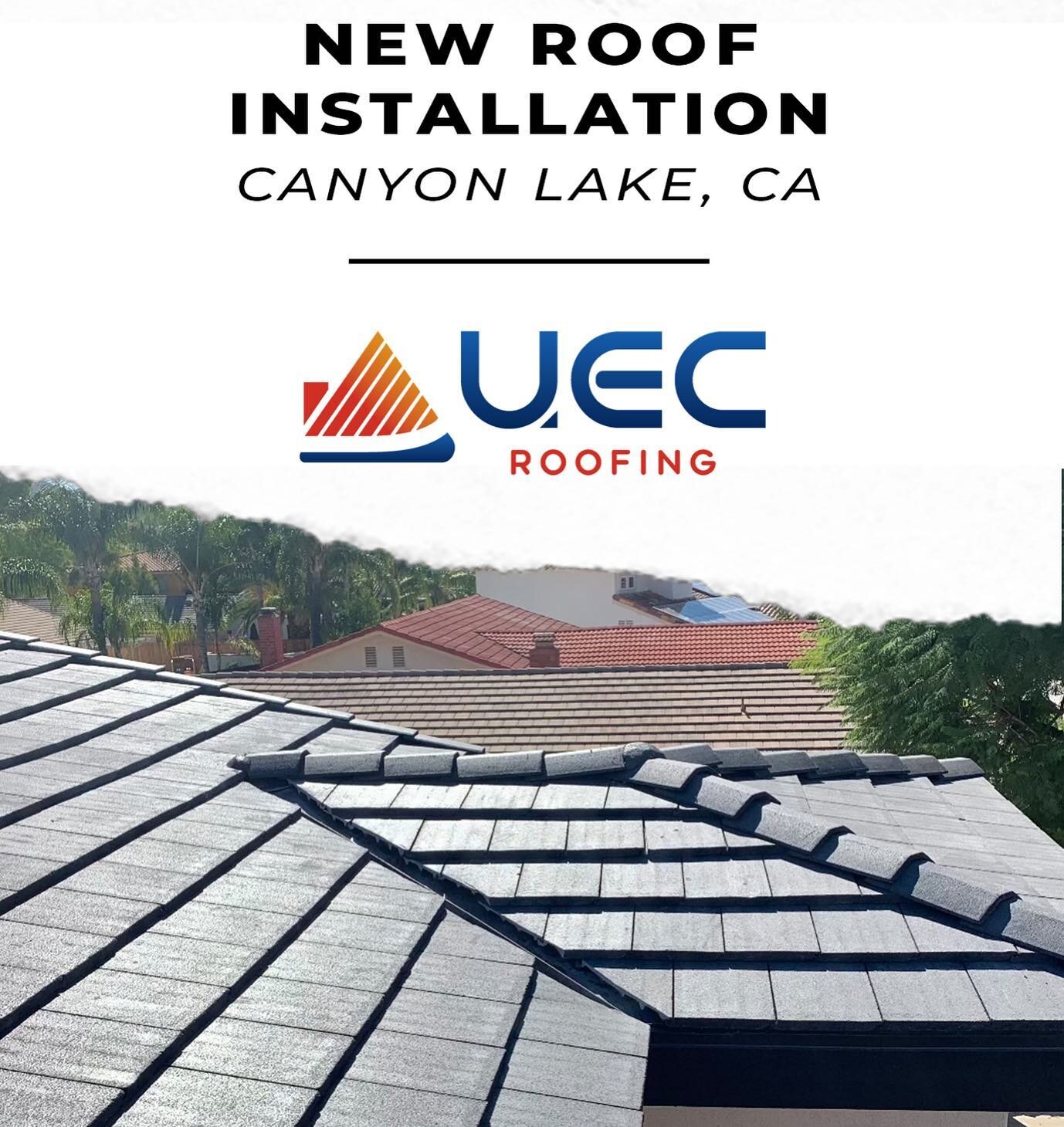 New Roof Install in Canyon Lake, CA