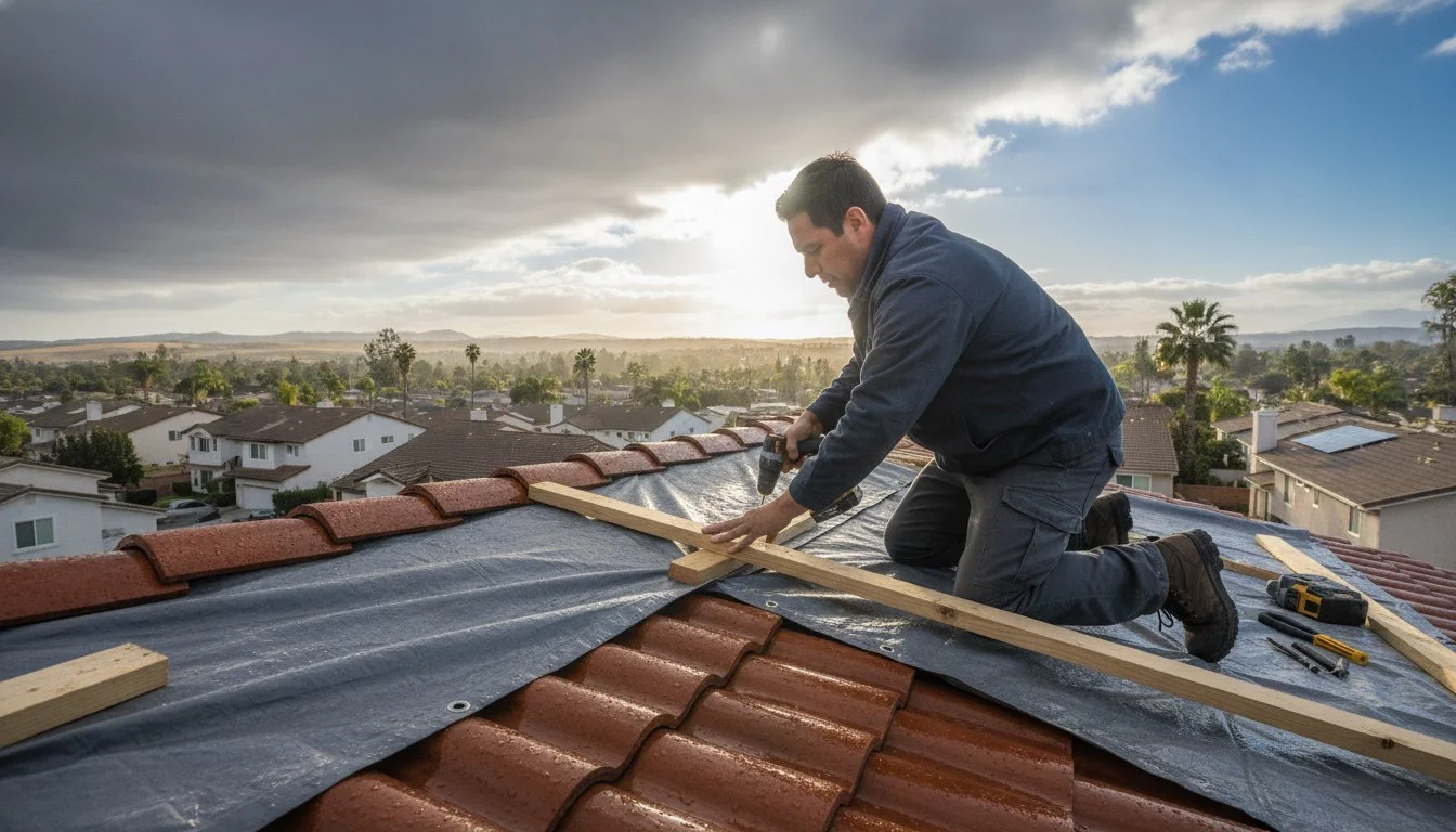 How to Temporarily Stop a Roof Leak in Orange: A 2026 Emergency Guide