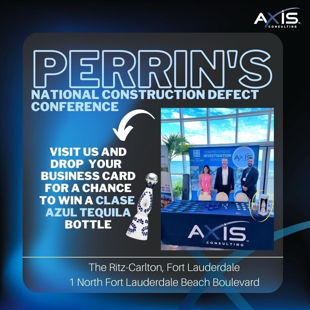 We are at Perrin&rsquo;s National Construction Defect Conference! Stop by our booth and drop off your business card for a chance to win a bottle of Clase Azul.