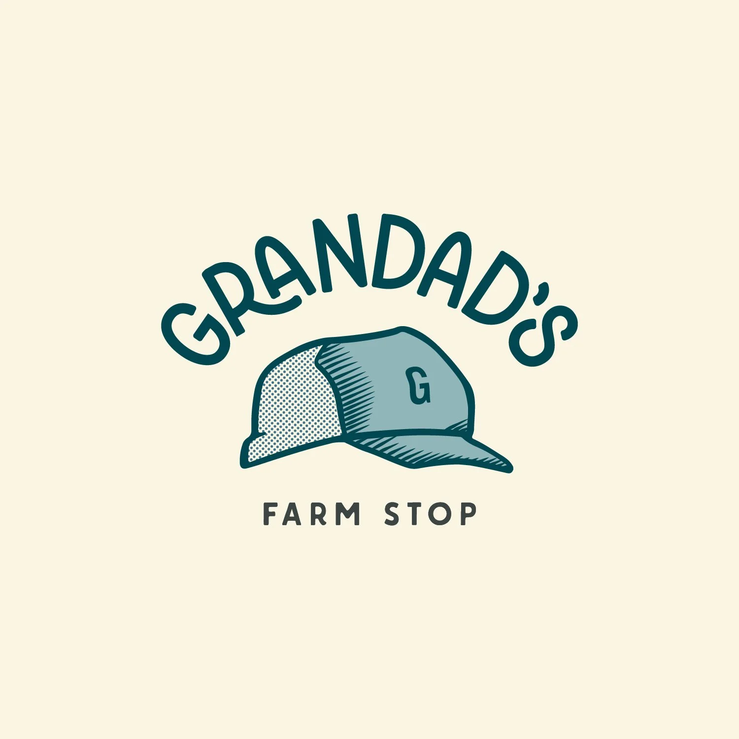 Grandad's Farm Stop Branding brand design modern rustic farming produce farm stand local produce farm to table