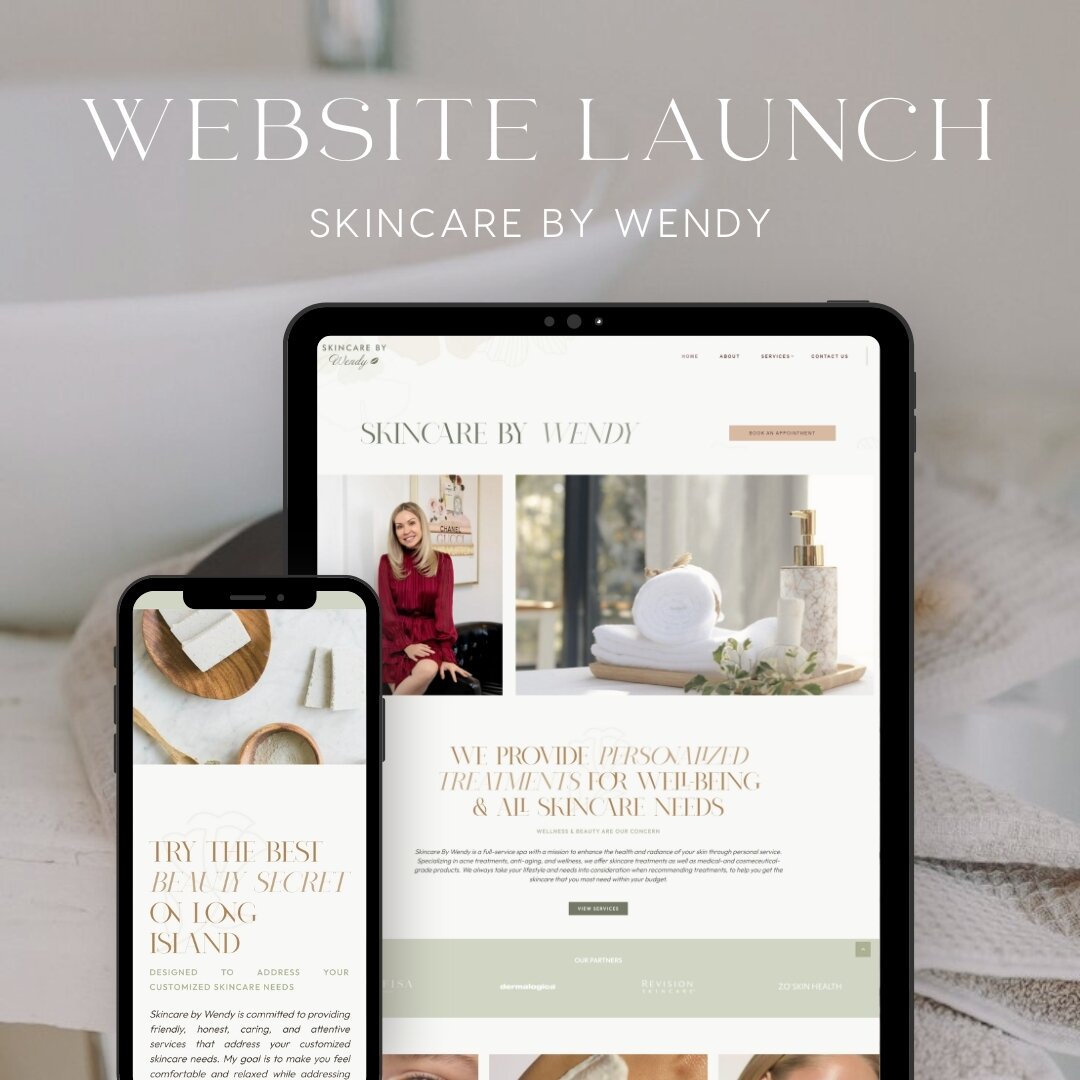 When I say I'm obsessed with this website, I truly mean it, and I&rsquo;m so delighted to share the details of this project with you!
.
Skincare By Wendy is a full-service spa with a mission to enhance the health and radiance of your skin through per