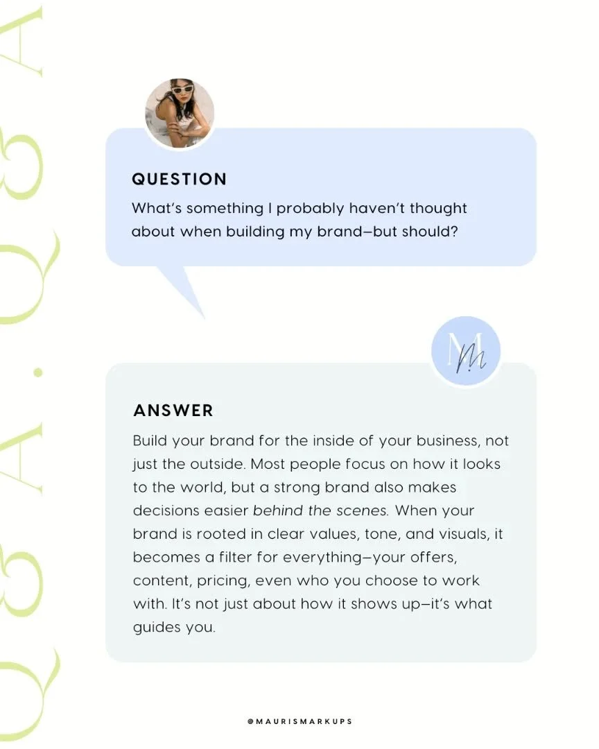 Most people build their brand to look good. They focus on the visuals, the vibe, the content that shows up online. And yes&mdash;those things matter. But they&rsquo;re only part of the story.

Here&rsquo;s what often gets overlooked:

Your brand&mdas