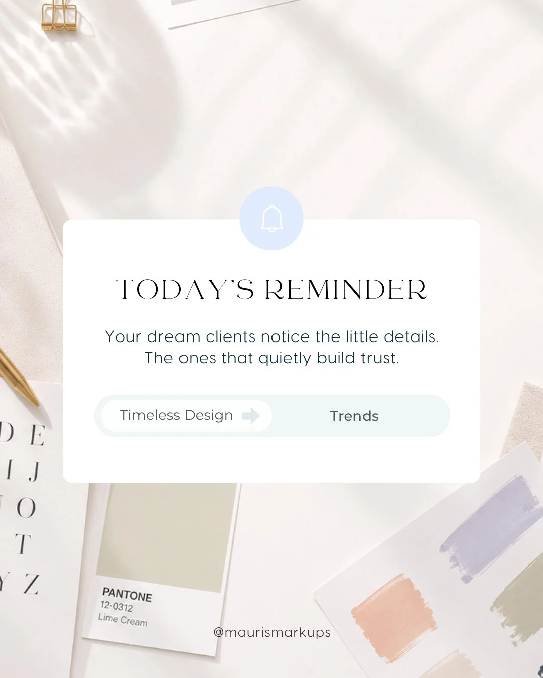 The little details are rarely little.

They're the reason someone lingers on your website for another minute. They're what makes a brand feel polished, trustworthy, and memorable before you've even had a conversation.

Sometimes it's the way your col