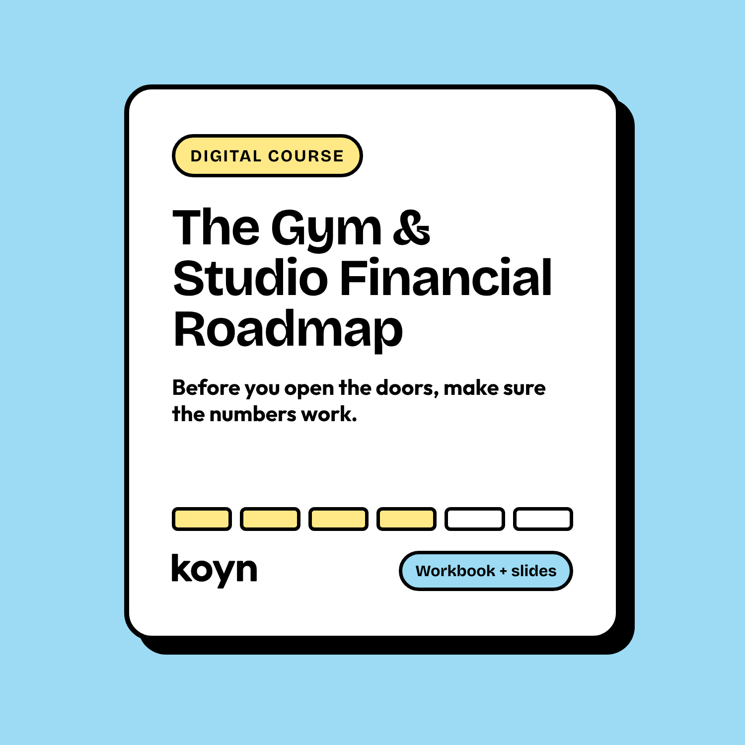 The Gym & Studio Financial Roadmap