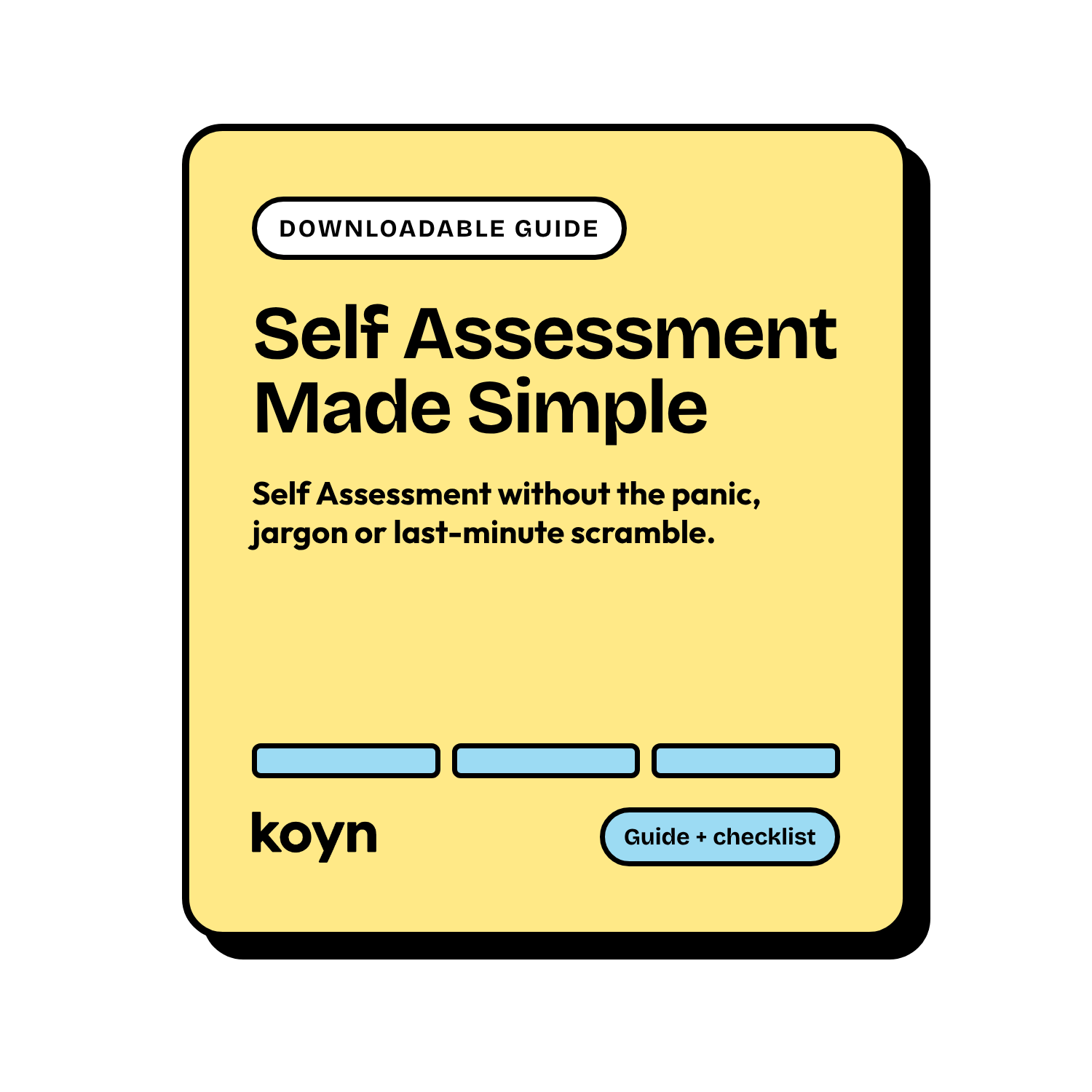 Self Assessment Made Simple