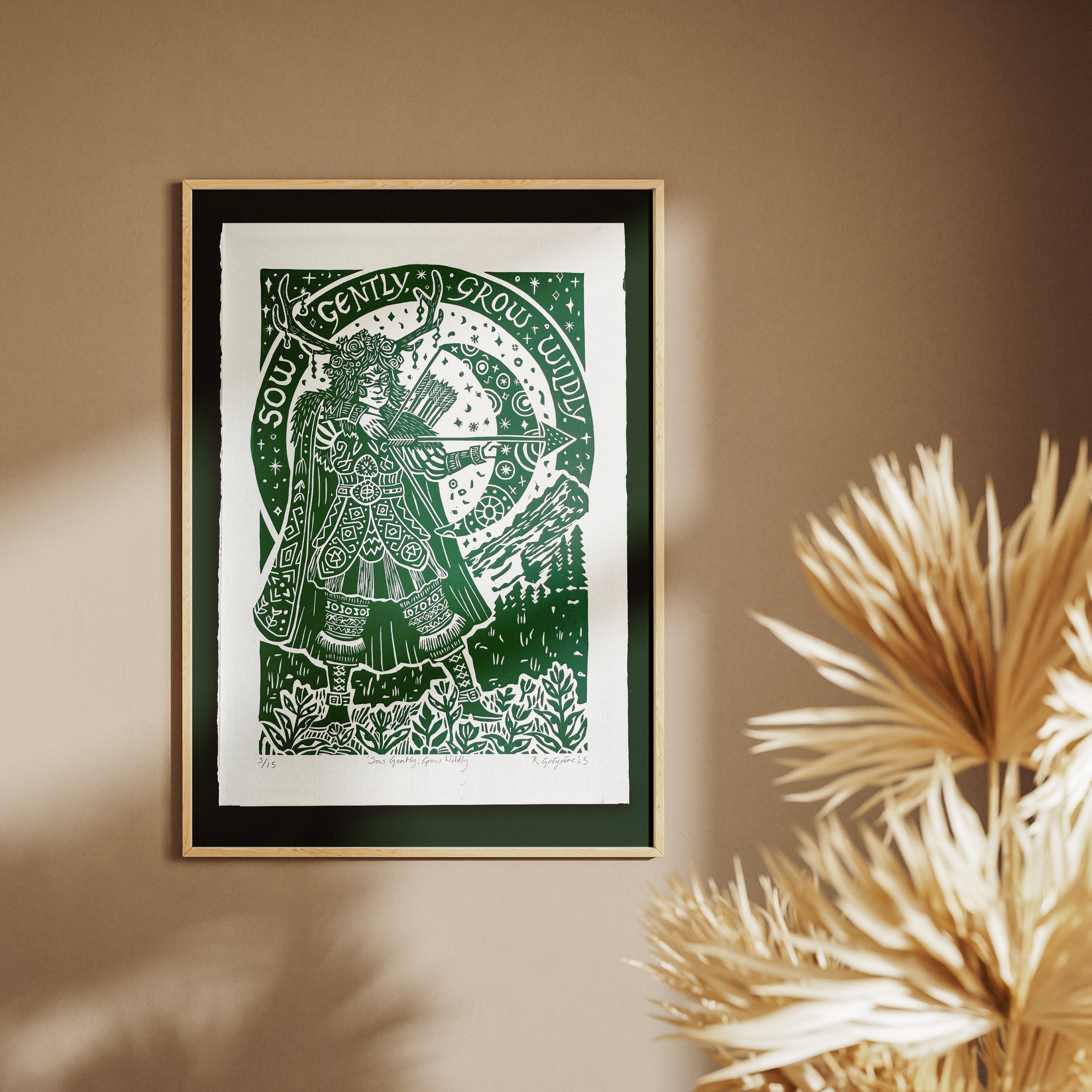 Sow Gently Grow Wildly Green Framed.jpg