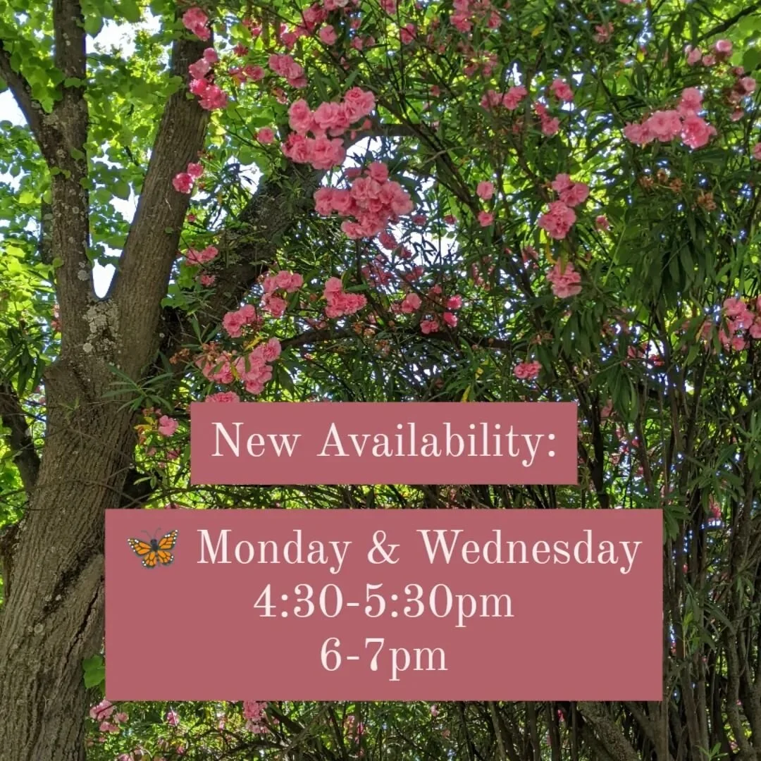 Transitioning into Fall while we're in Virgo season = an updated schedule 💓