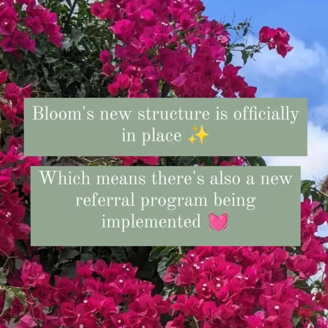 Happy September 🍂
With the start of a whole new month and Autumn approaching, it marks the onset of Bloom's new structure finally being implemented in full effect!
.
This means that one of the fun things that will be happening moving forward is a re