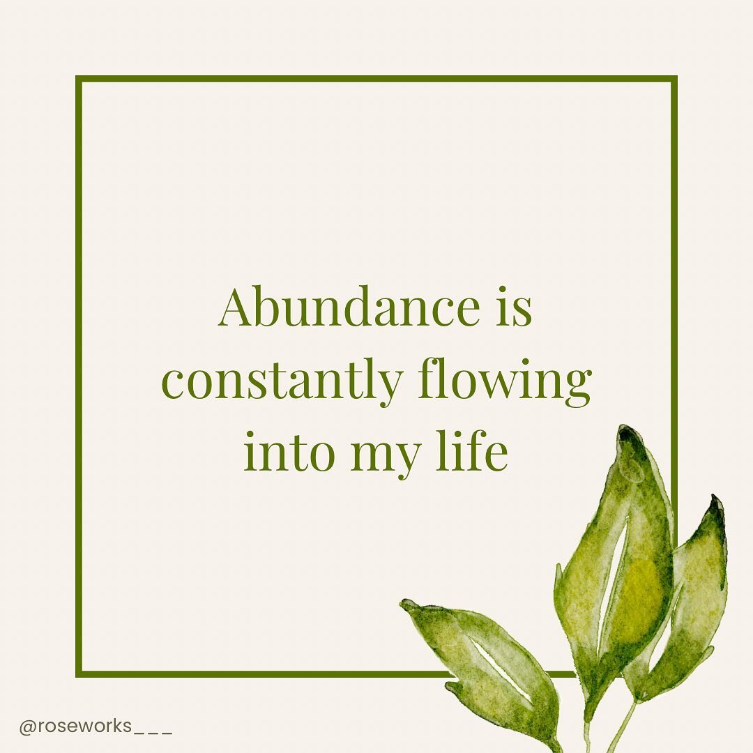 Reminder that abundance is always around in all different forms.

It's in the little things that bring us joy, the relationships we cherish, and the opportunities that come our way. 

We may not always notice it, but abundance is always present, wait