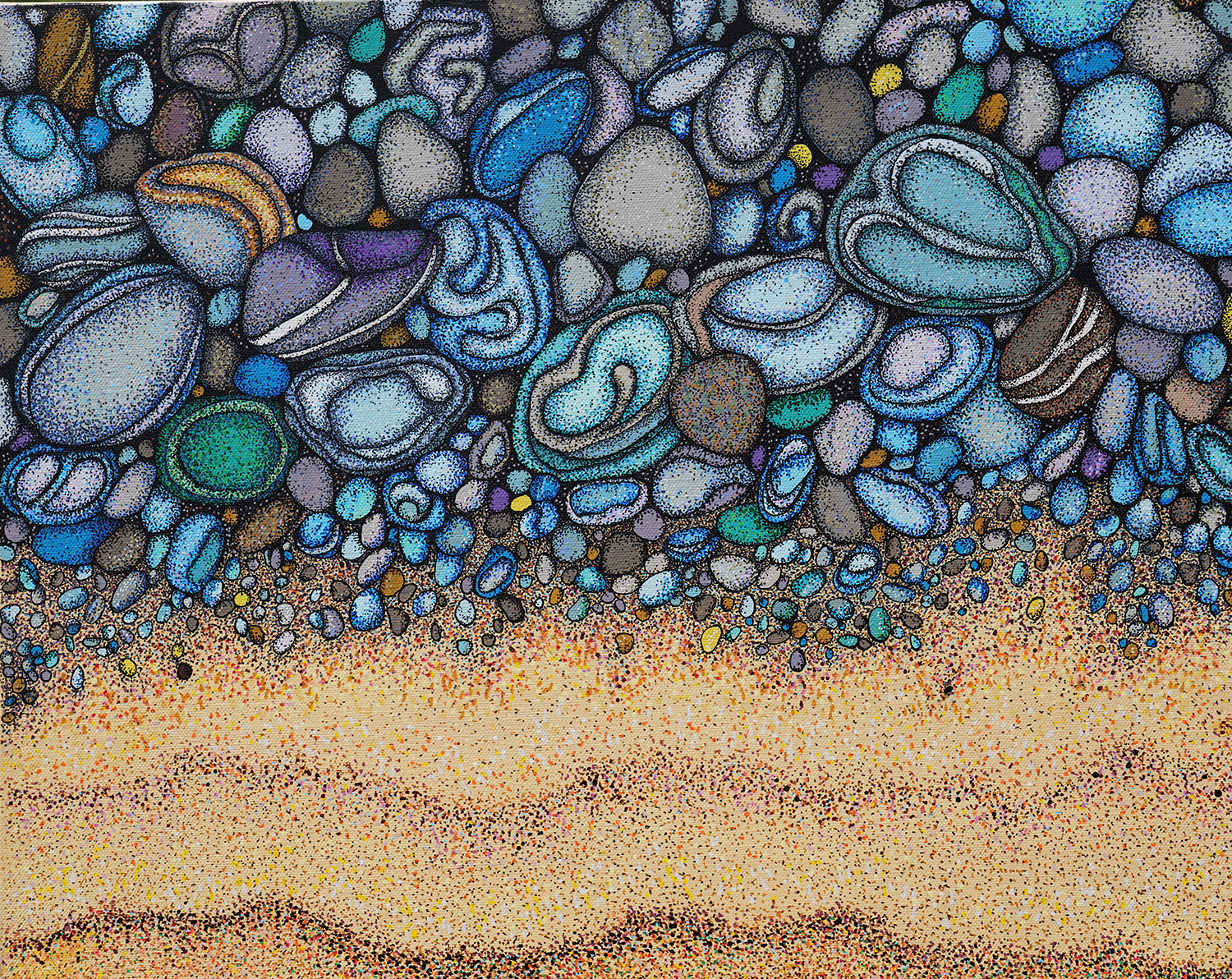 Blue Wrack, 16" x 20," Acrylic on Canvas, $525