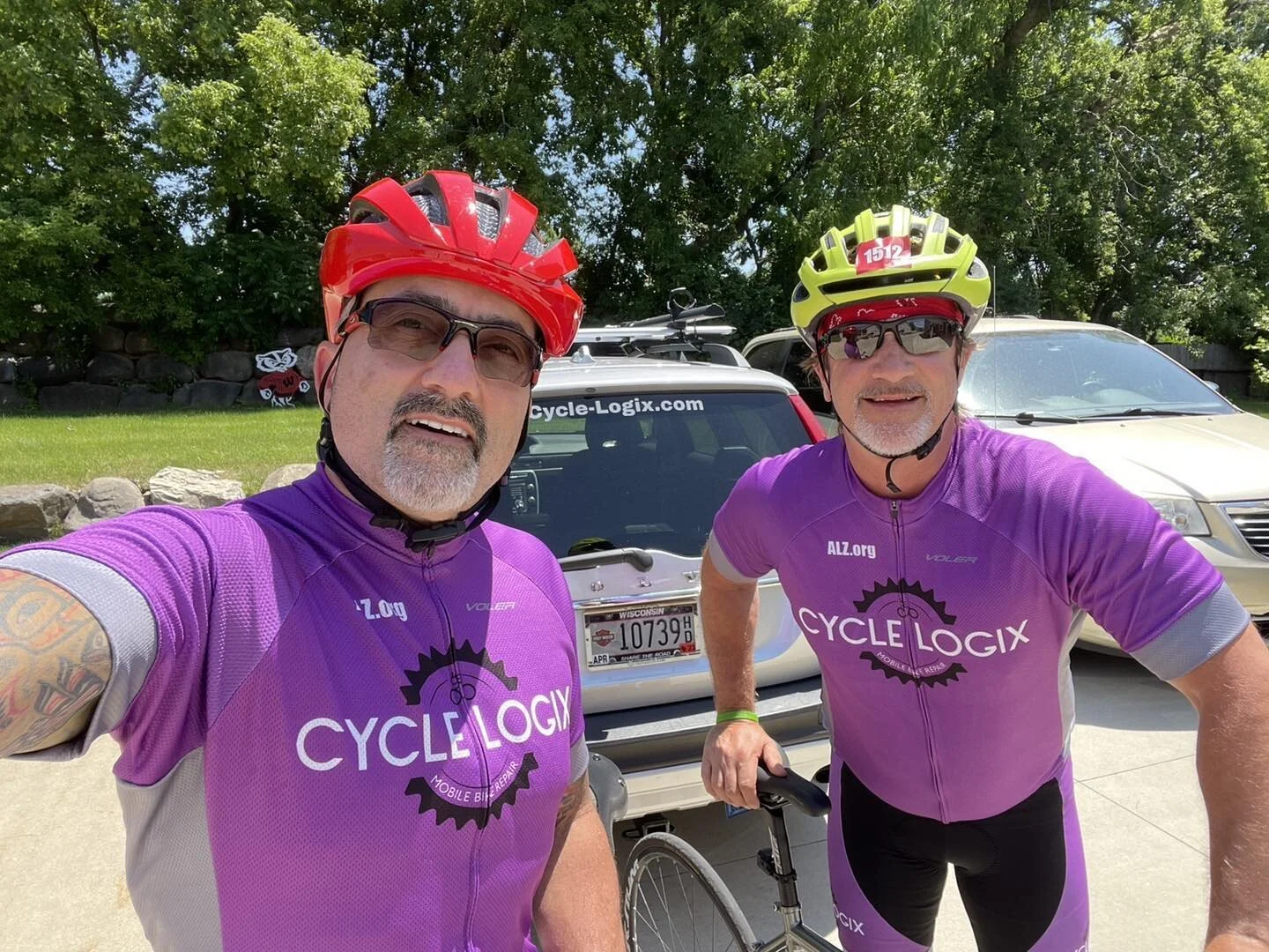 Ready to roll in 90 degree heat for a great cause