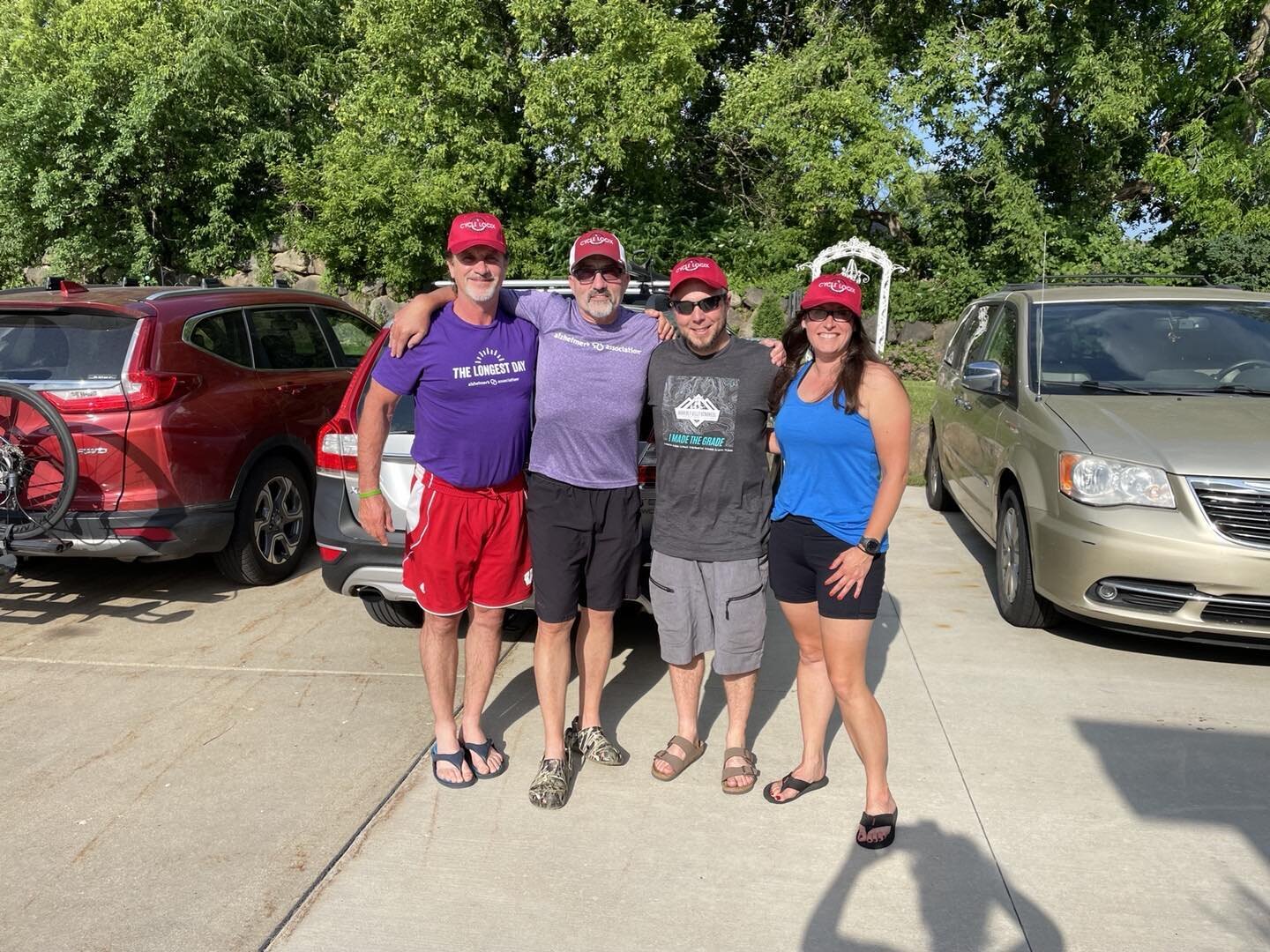 Team Cycle Logix on the Longest Day. Raising $3200 for ALZ