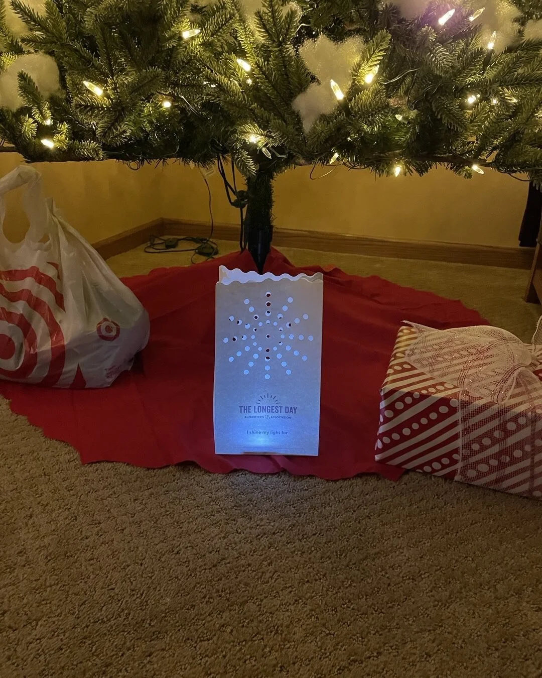 Winter solstice. The longest day of the year in darkness. I light this in honor of my mother and all those affected by Alzheimer&rsquo;s