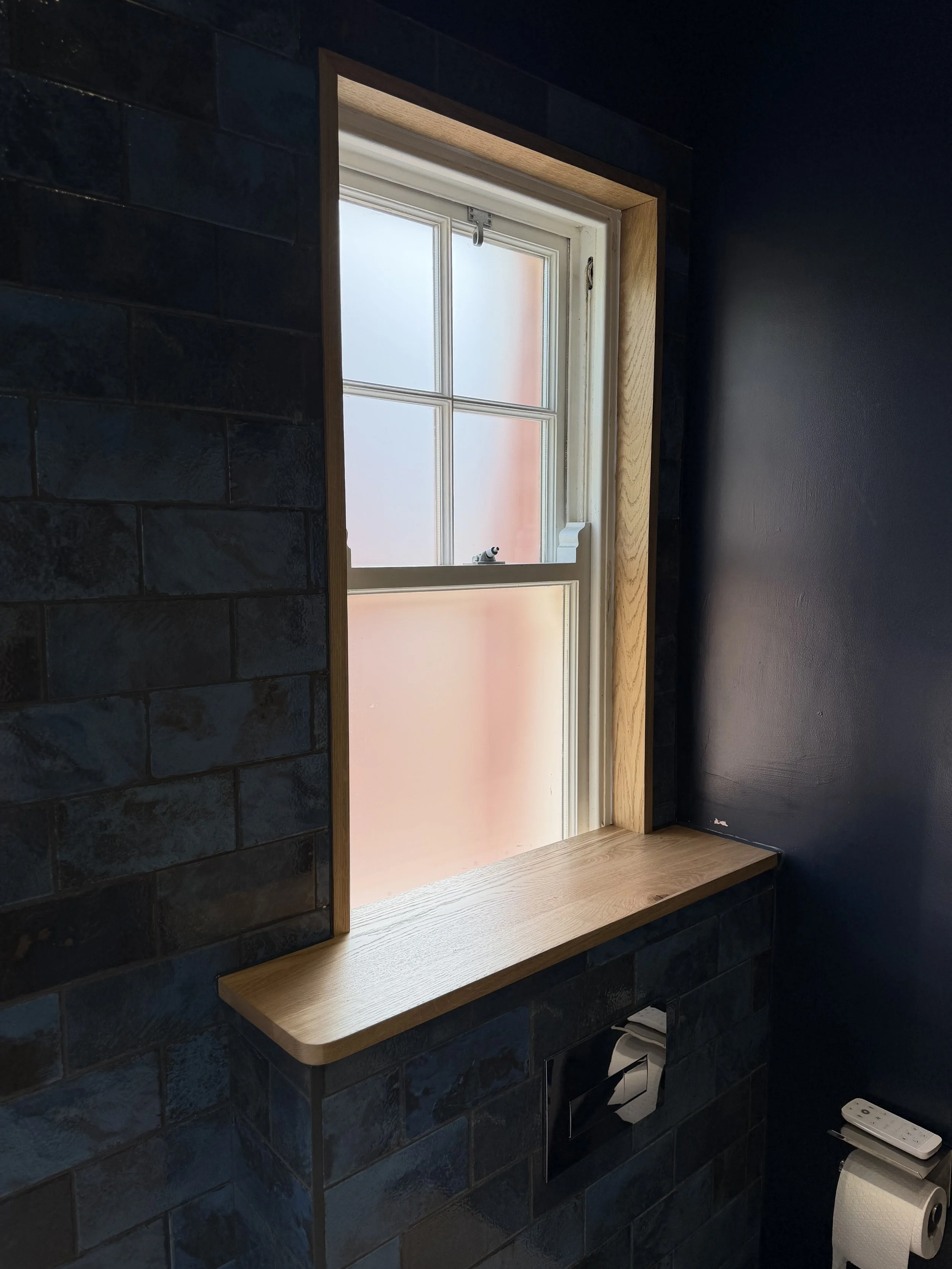 Solid Oak Window Frame and Cill Set