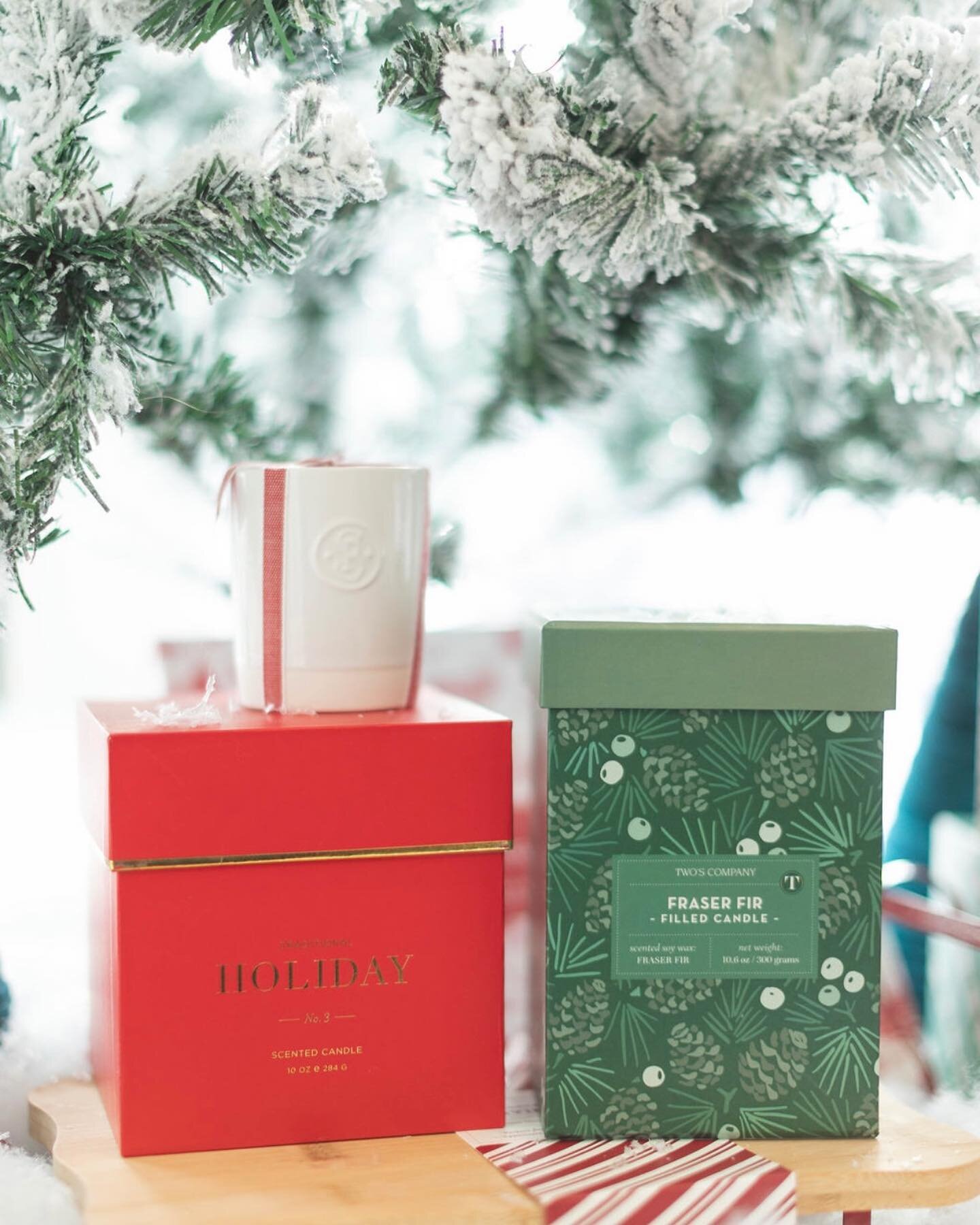 Are you starting to get in the holiday spirit with the sprinkling of snow today? If that isn&rsquo;t getting you in the spirit maybe a holiday candle is what you need. Stop in and smell what we have to offer today until 5pm. We have my favorite @suga