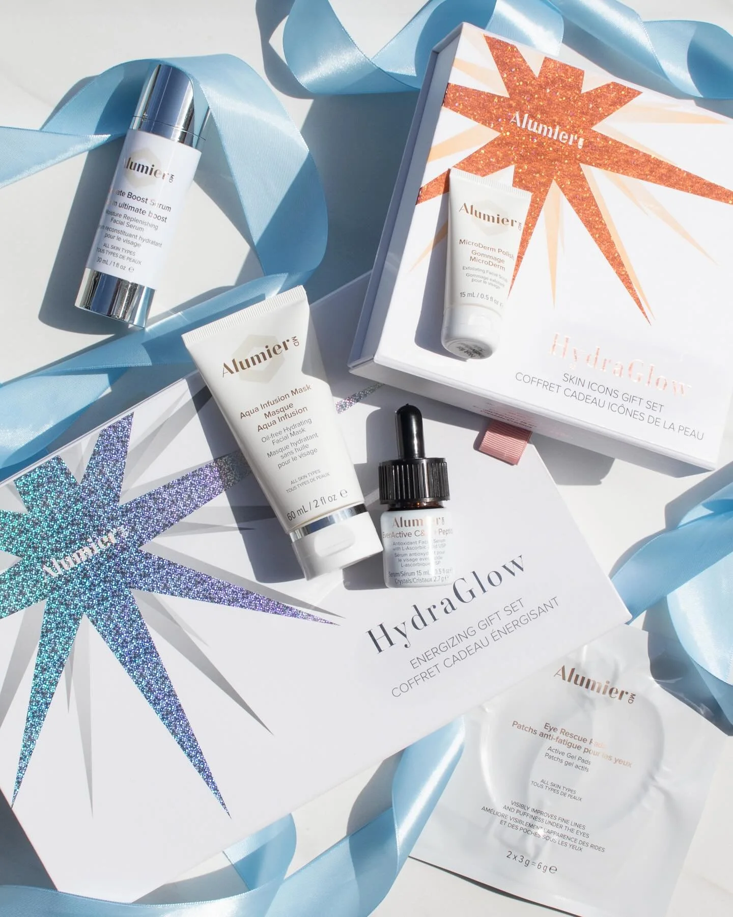 ✨This holiday season, gift skin confidence. Alumier HydraGlow Christmas Gift Sets deliver clinical-grade hydration and luminosity - both beautifully boxed for effortless gifting 🎄 

HYDRAGLOW ENERGIZING: A three-step protocol revives tired skin with