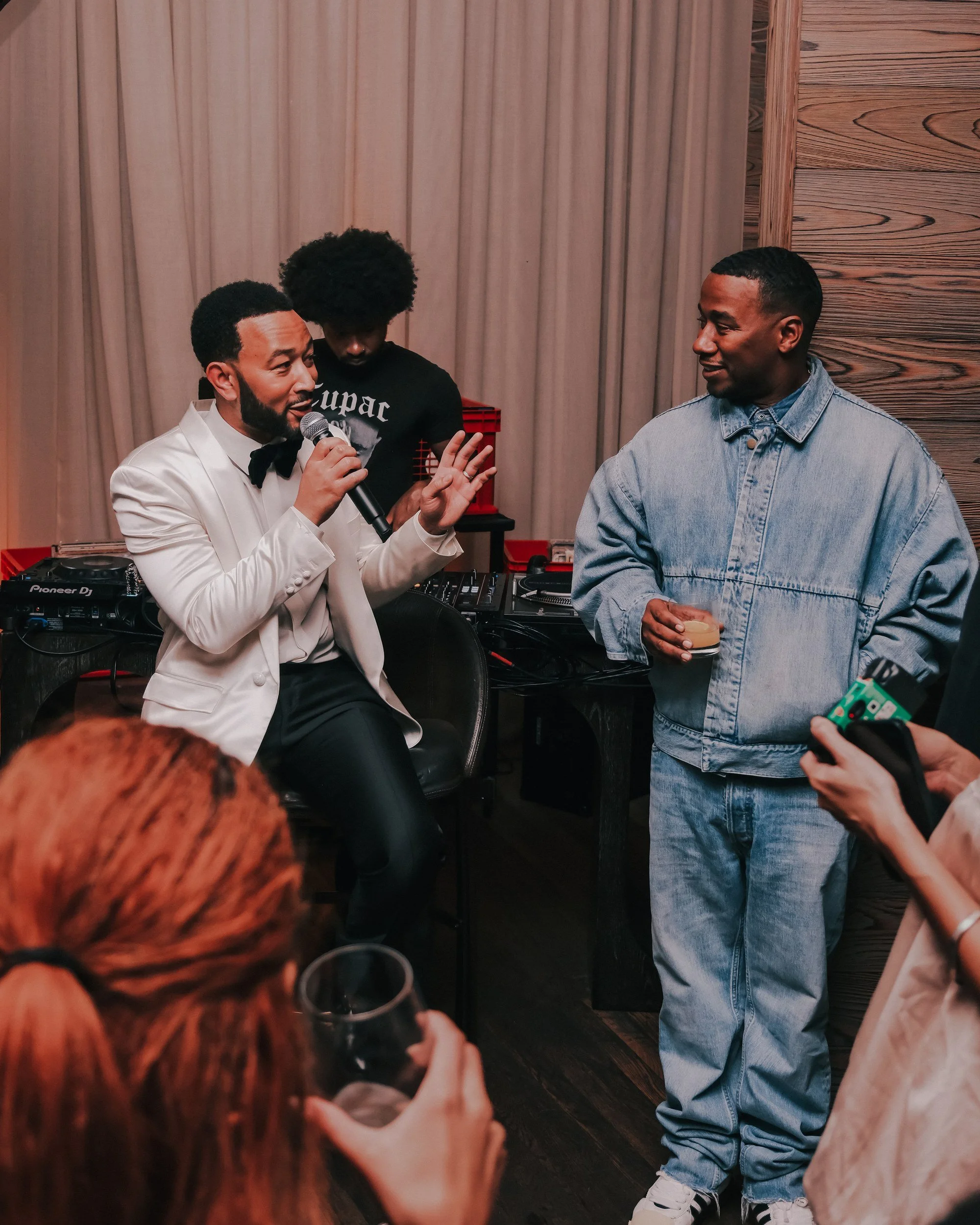 John Legend performing for guests at Santa Monica Proper