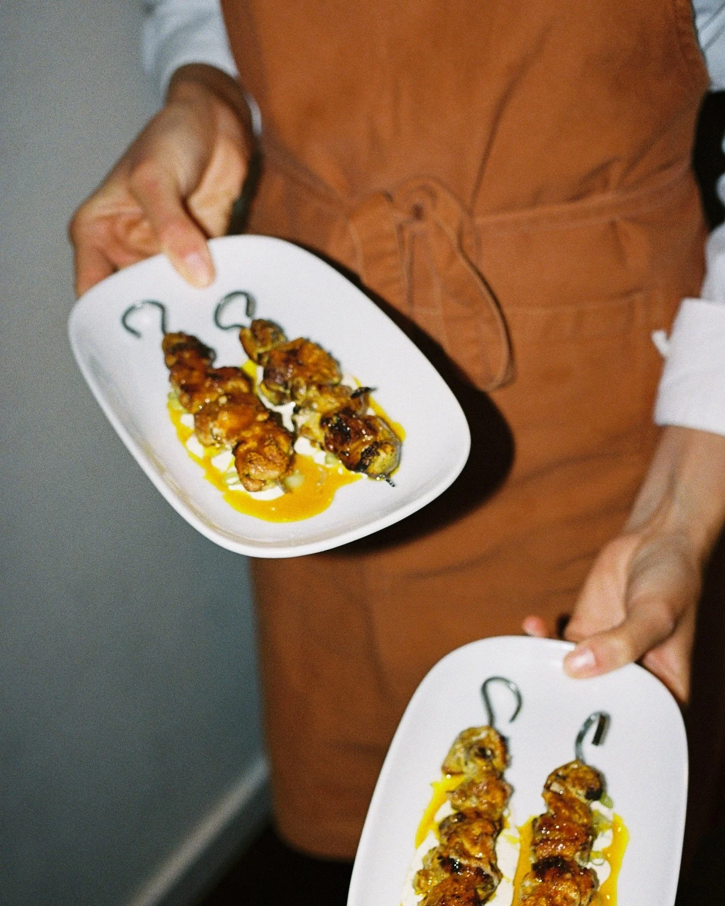 Moorish spiced chicken, buttermilk sauce, curry oil ~ On our Thursday Tapas &amp; Pintxos menu and our normal food menu.