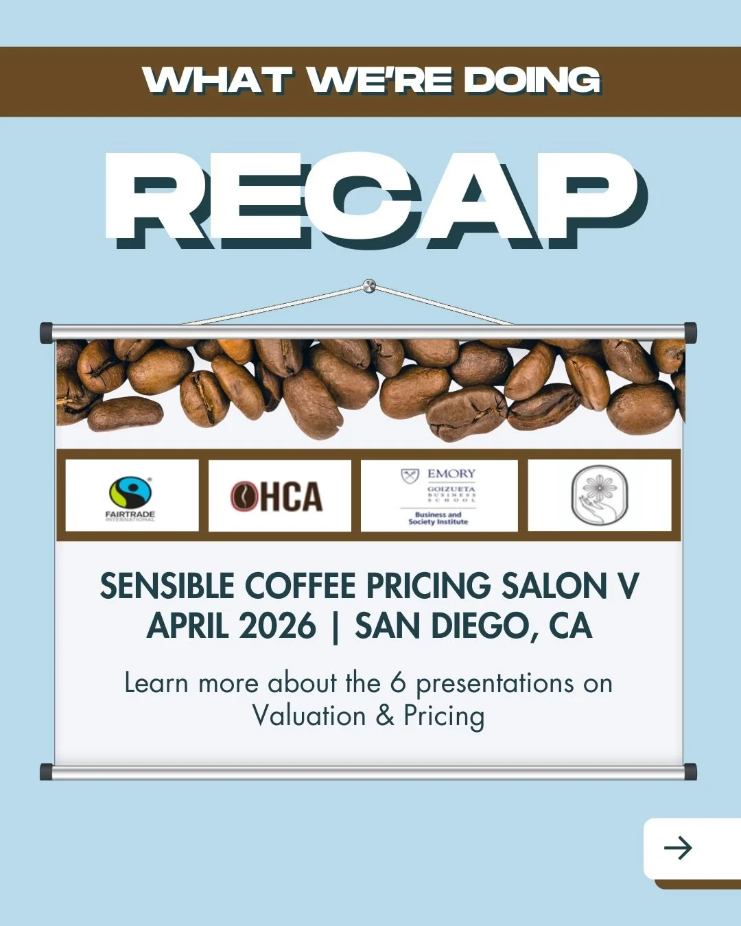 📱Swipe to learn more about the Sensible Coffee Pricing Salon&rsquo;s 6 presentations on valuation and pricing this past April! Scan the QR code to view the presentations and comment below your thoughts!