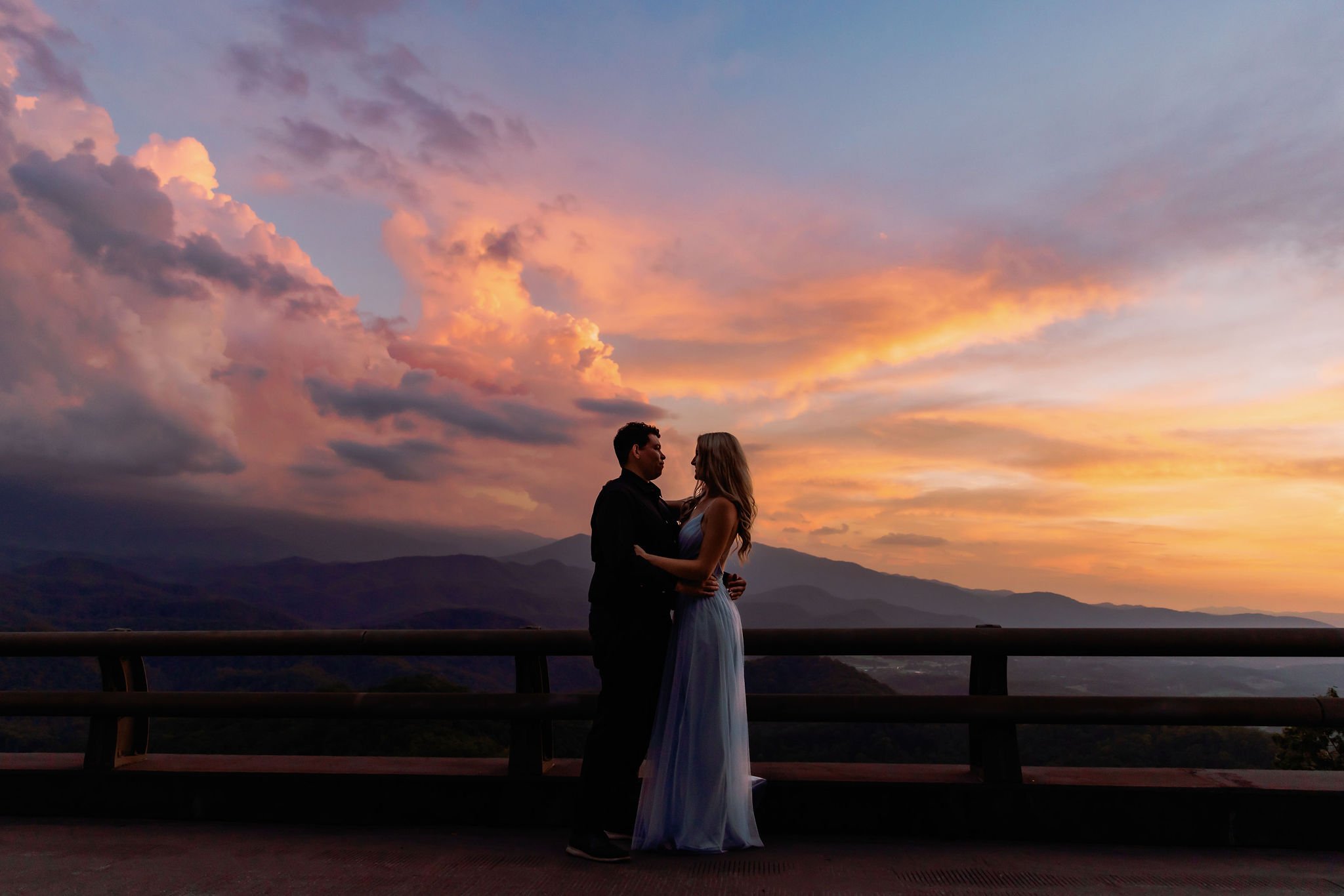 Engagement-Photo-Poses-With-Gatlinburg-Photographer-sunset-portraits