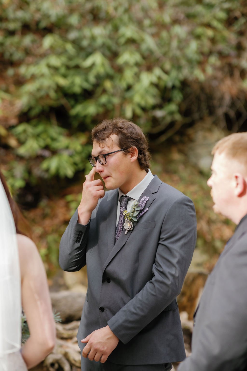 gatlinburg-photographer-waterfall-elopement-in-the-smoky-mountains-groom-crying
