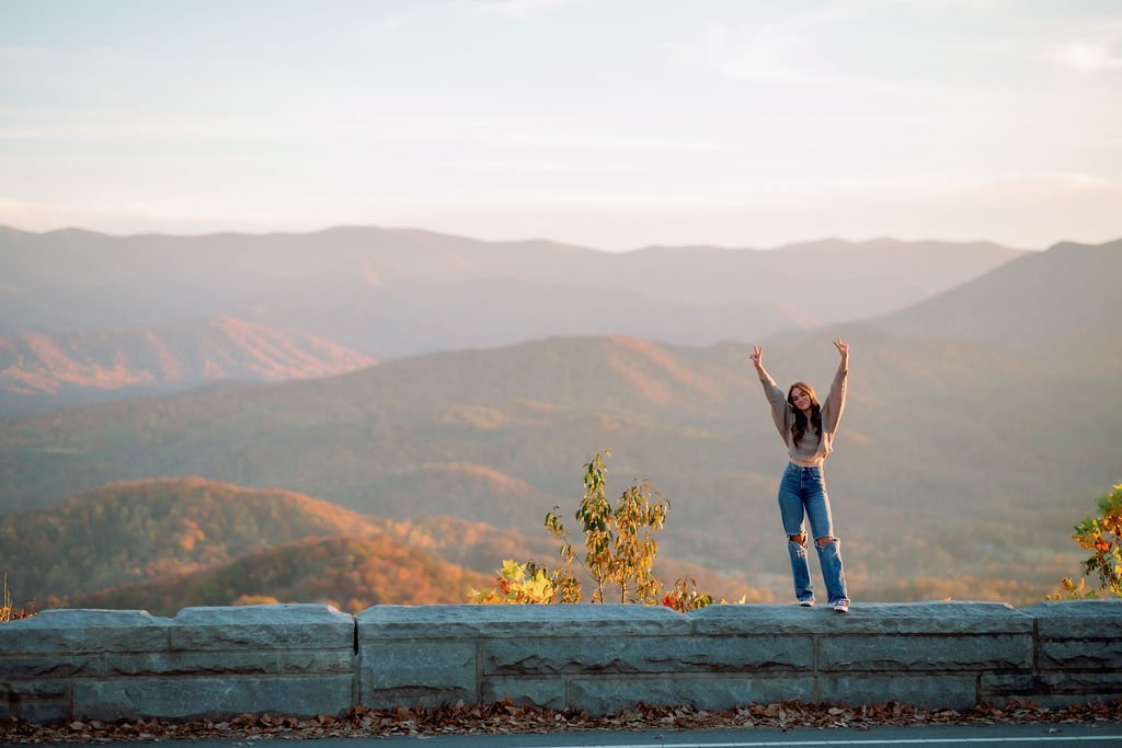 Fall Senior Pictures In The Smoky Mountains Lauren Reeves Photography