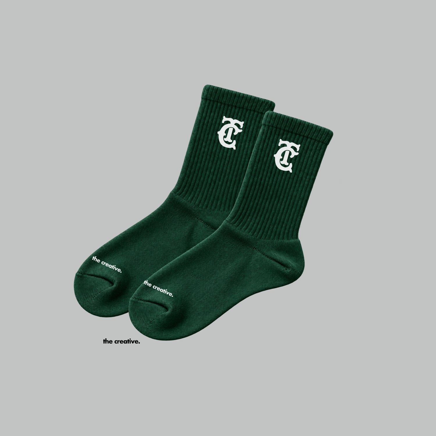THE CREATIVE BASIC SOCK Green.png