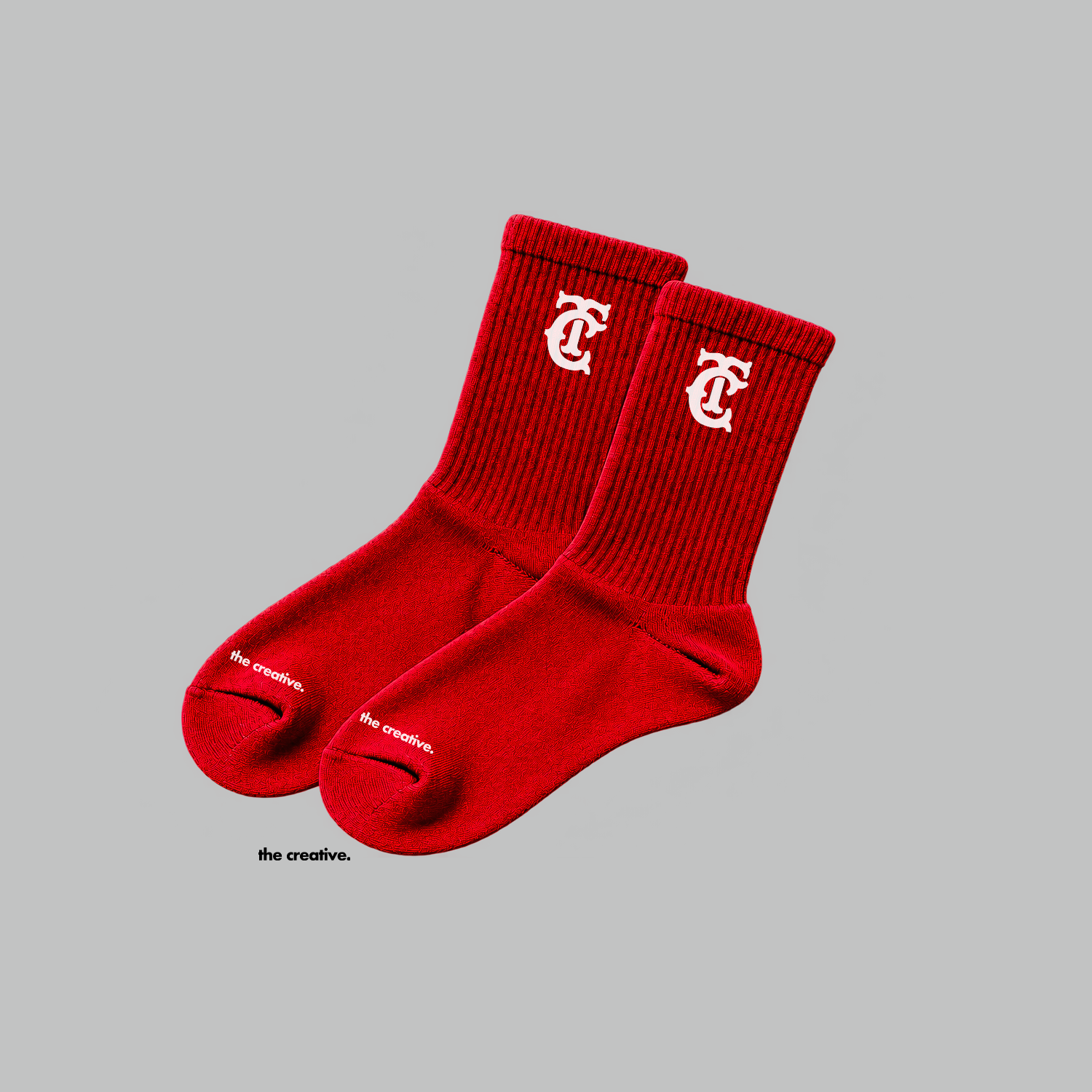 THE CREATIVE BASIC SOCK Red.png